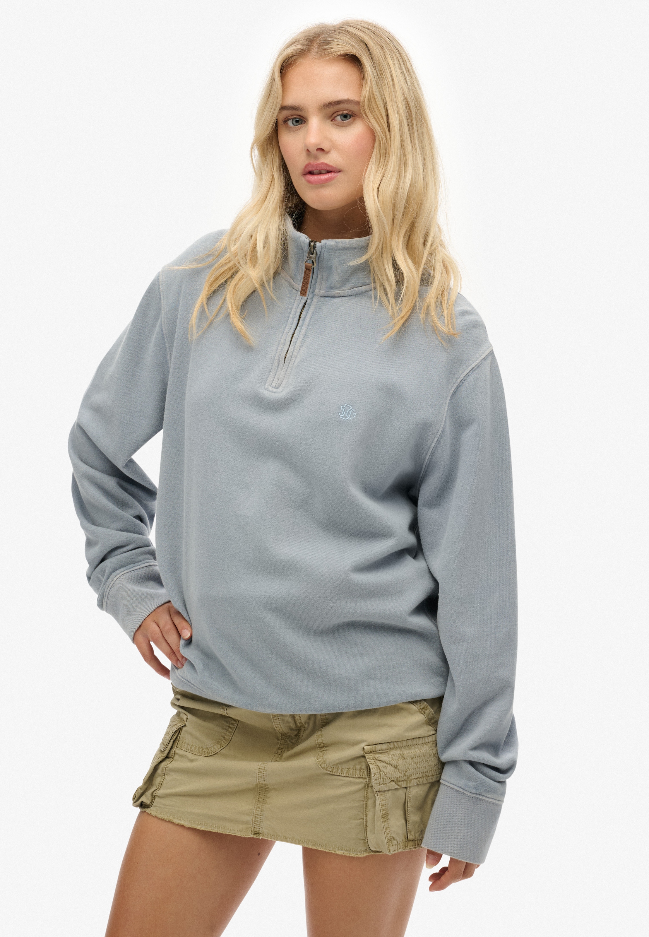 Superdry Sweatshirt "CLASSIC ESSENTIAL HENLEY" günstig online kaufen