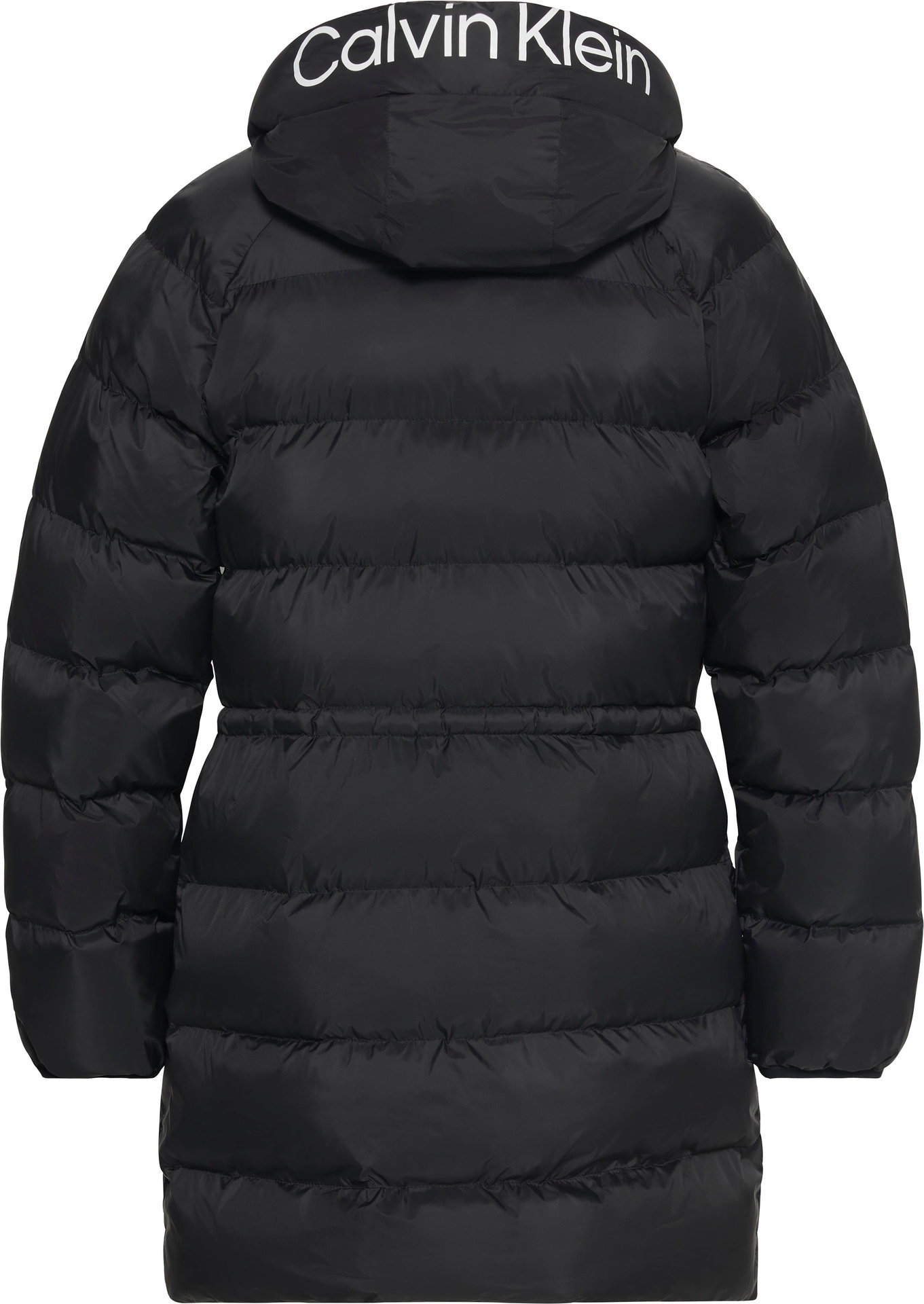Calvin Klein Jeans Steppmantel »LGHTWGHT LG MD LNGTH«, Mit Rundhalsausschnitt