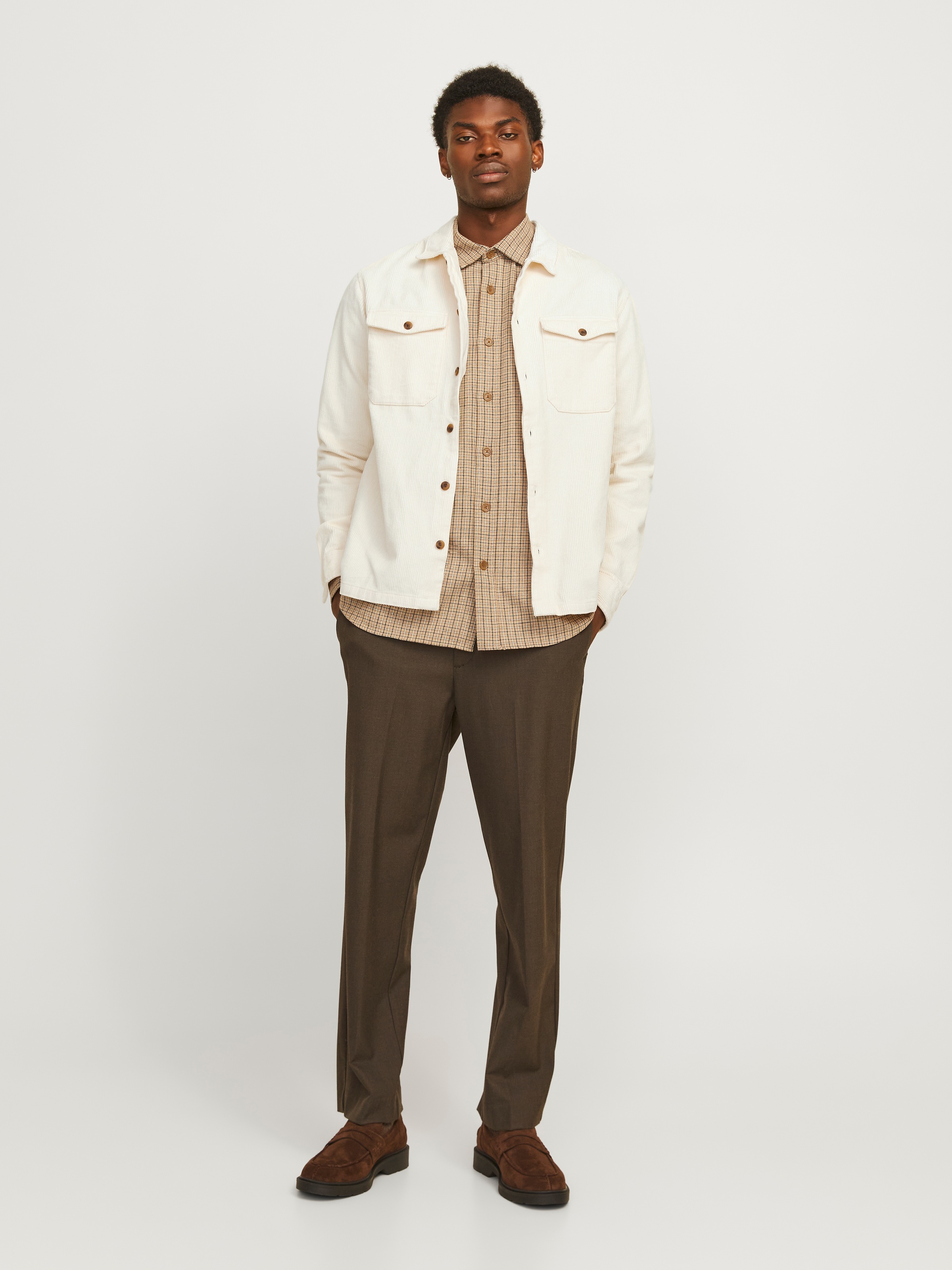 Jack & Jones Langarmhemd »JJEEDDIE CORDUROY OVERSHIRT LS SN«