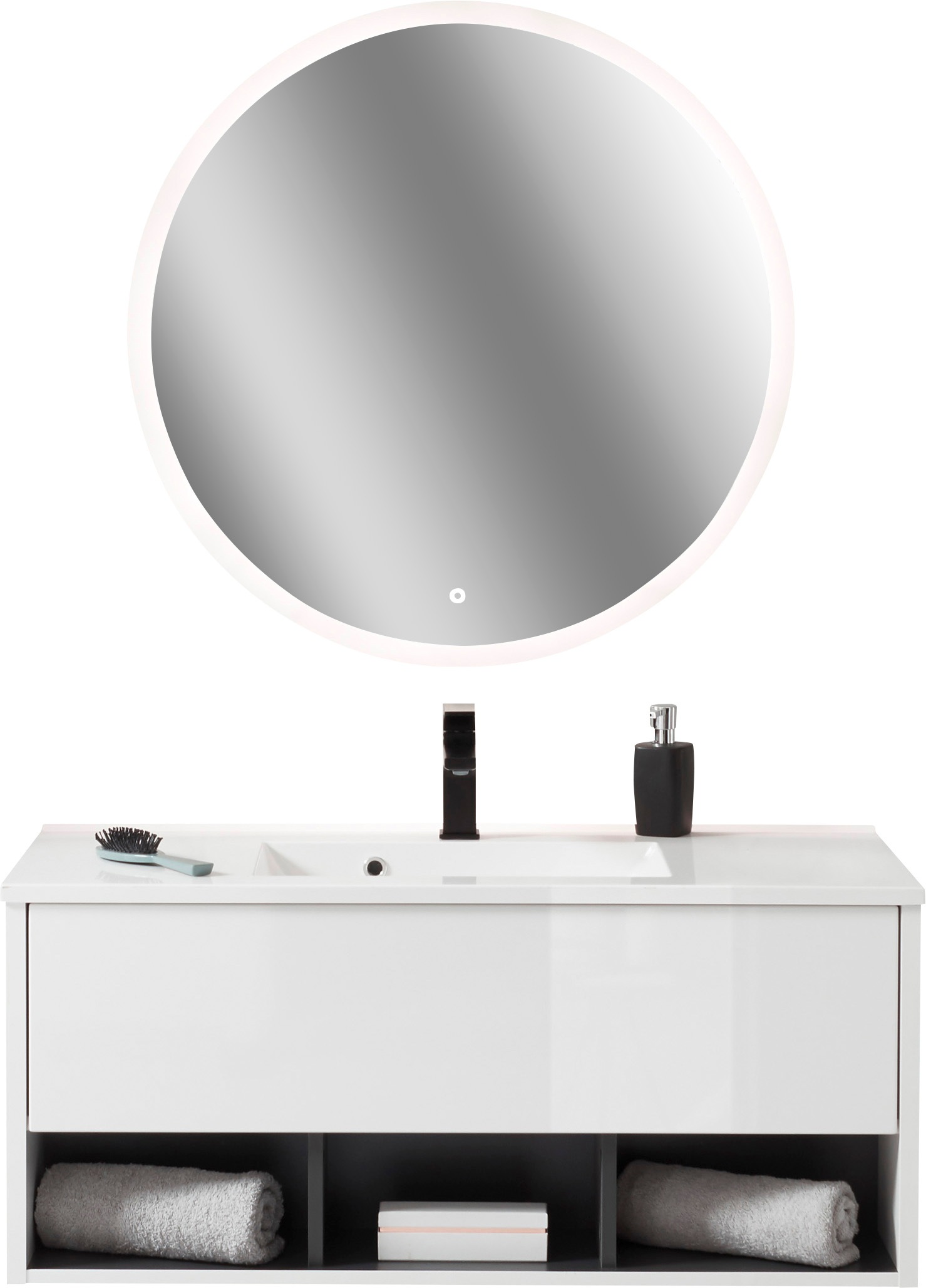 PLACES OF STYLE Badmöbel-Set "Studio Line, Bad im modernen Design, 2-teilig günstig online kaufen