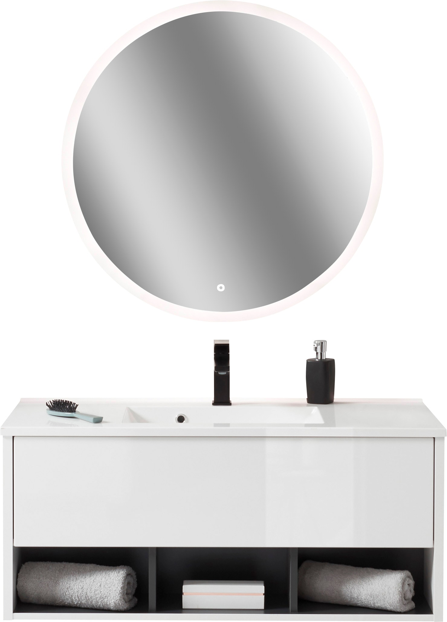 PLACES OF STYLE Badmöbel-Set "Studio Line, Bad im modernen Design, 2-teilig günstig online kaufen