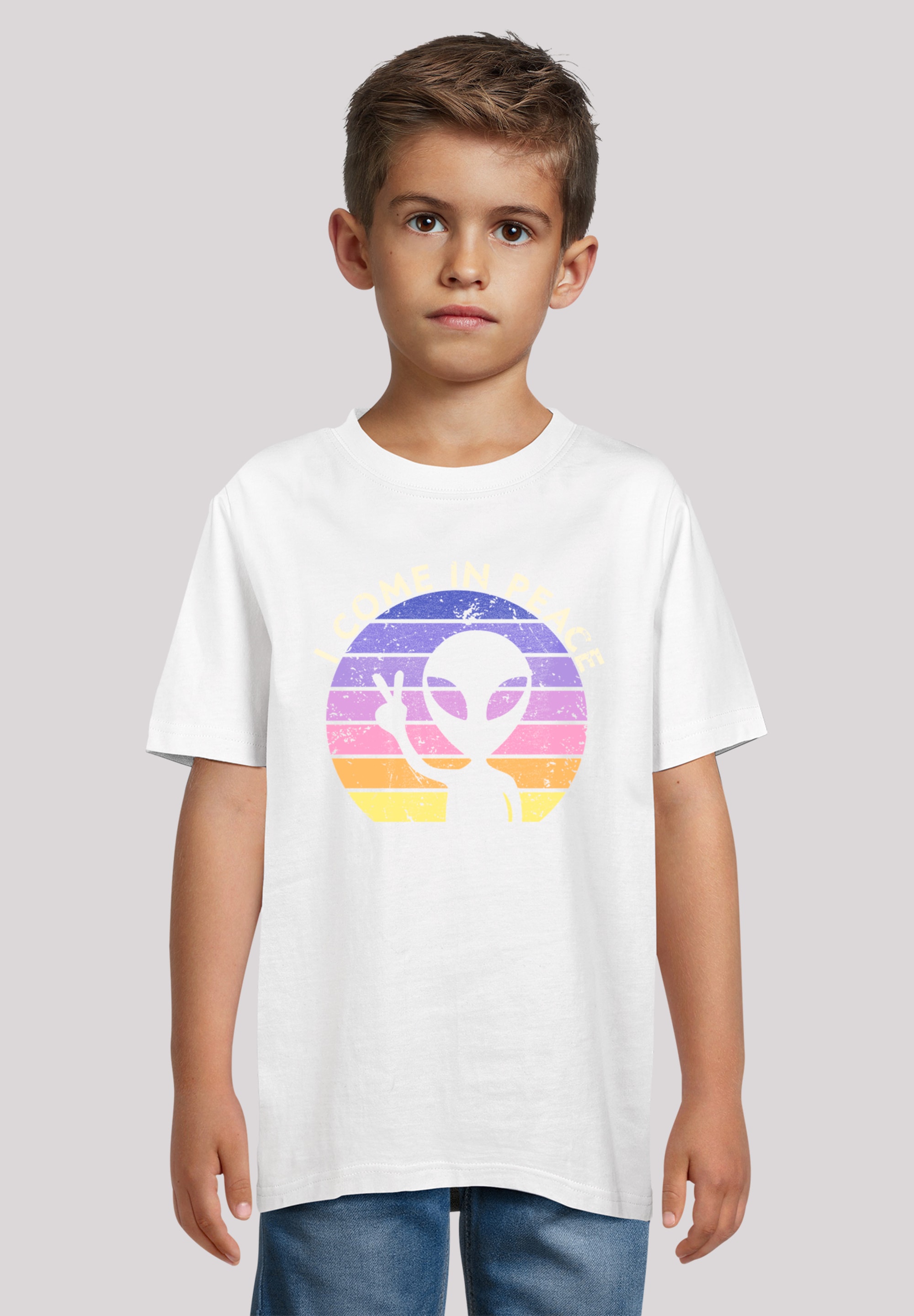 F4NT4STIC Marškinėliai »Alien Peace Sunset« Prem...