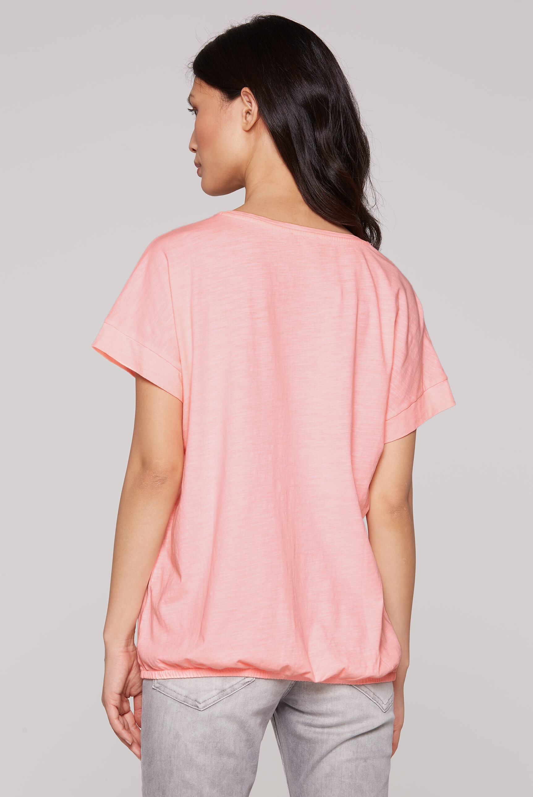 SOCCX Rundhalsshirt, mit Gummizug im Saum