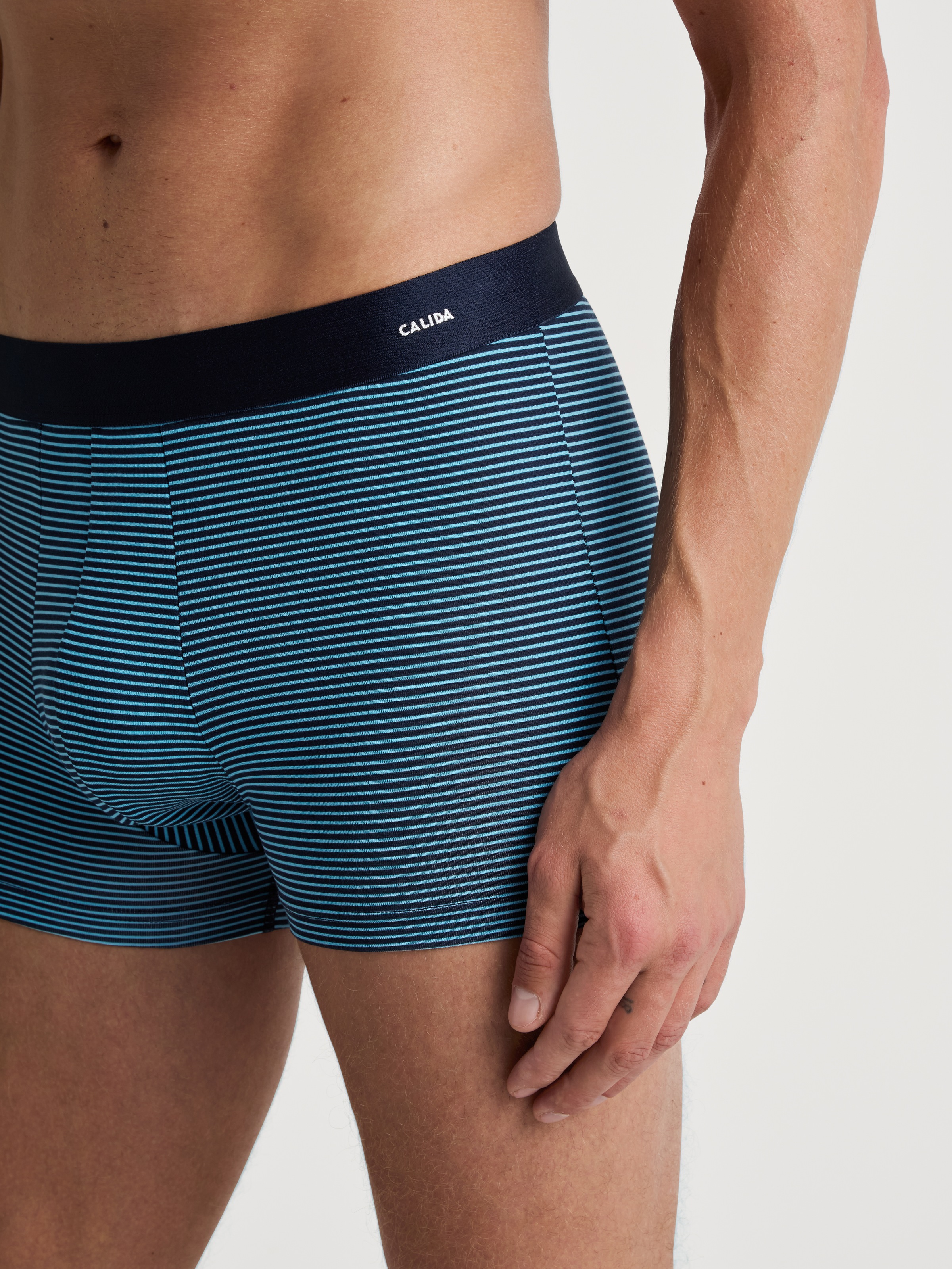 CALIDA Boxershorts »Cotten Code Design«, mit weichem Elastikbund
