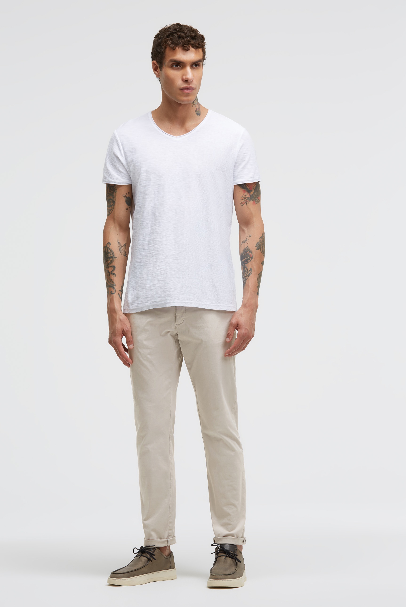 CMPD Chino Pants Men French Grey Size S 2