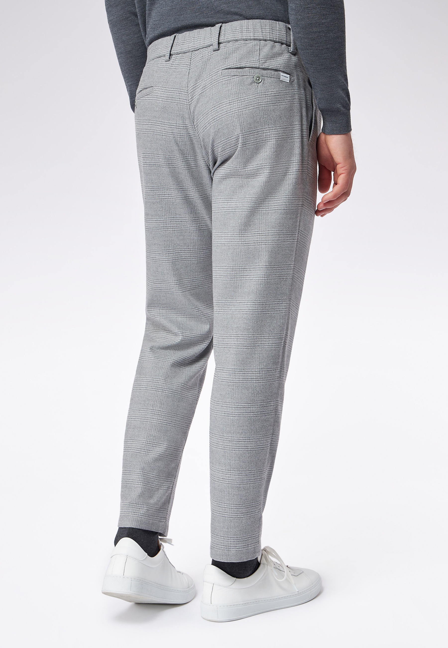 Roy Robson Stoffhose »Mit Karomuster Und Bundfalte«