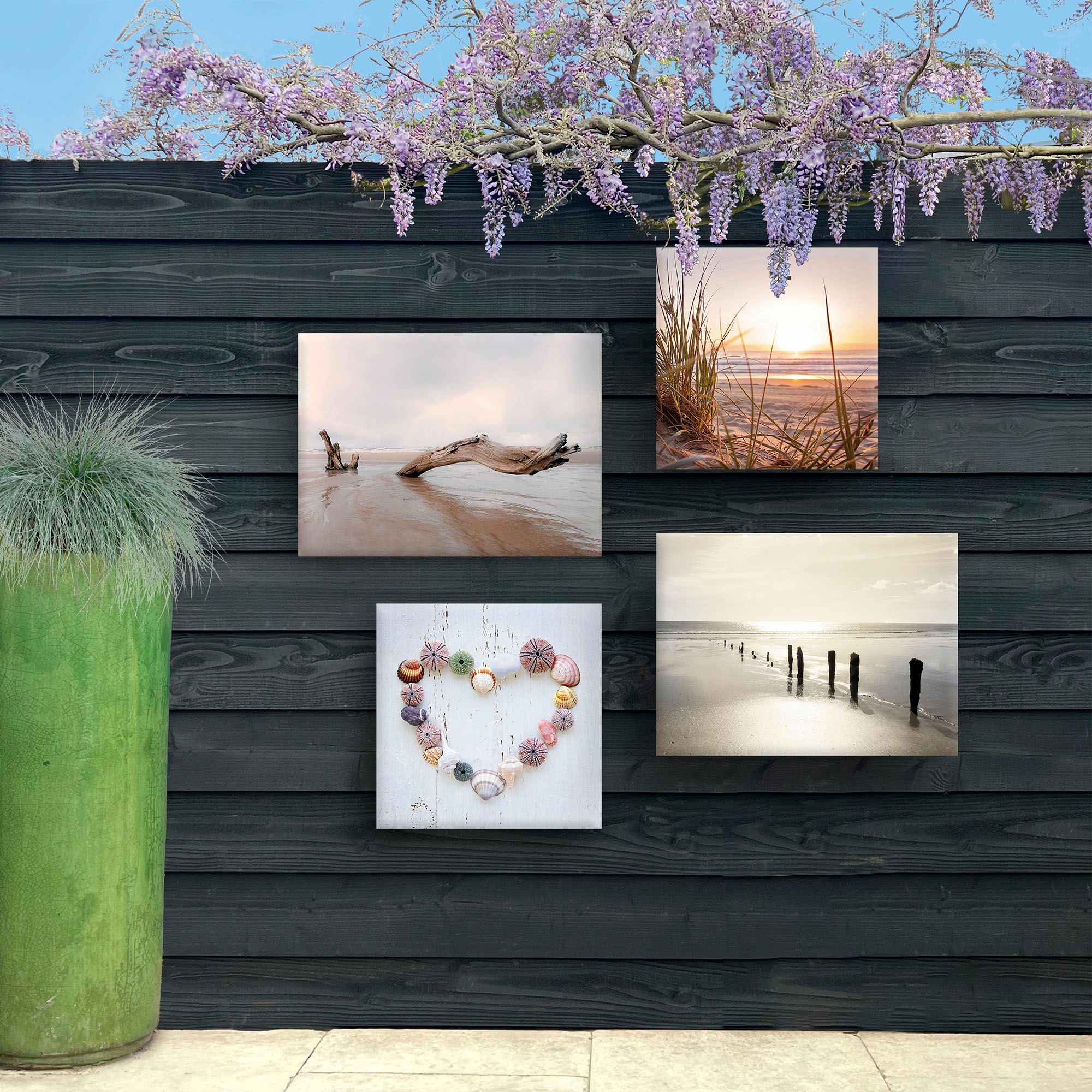 Art for the home Leinwandbild »Outdoor Sonnenuntergang 50x50cm«, (1 St.)