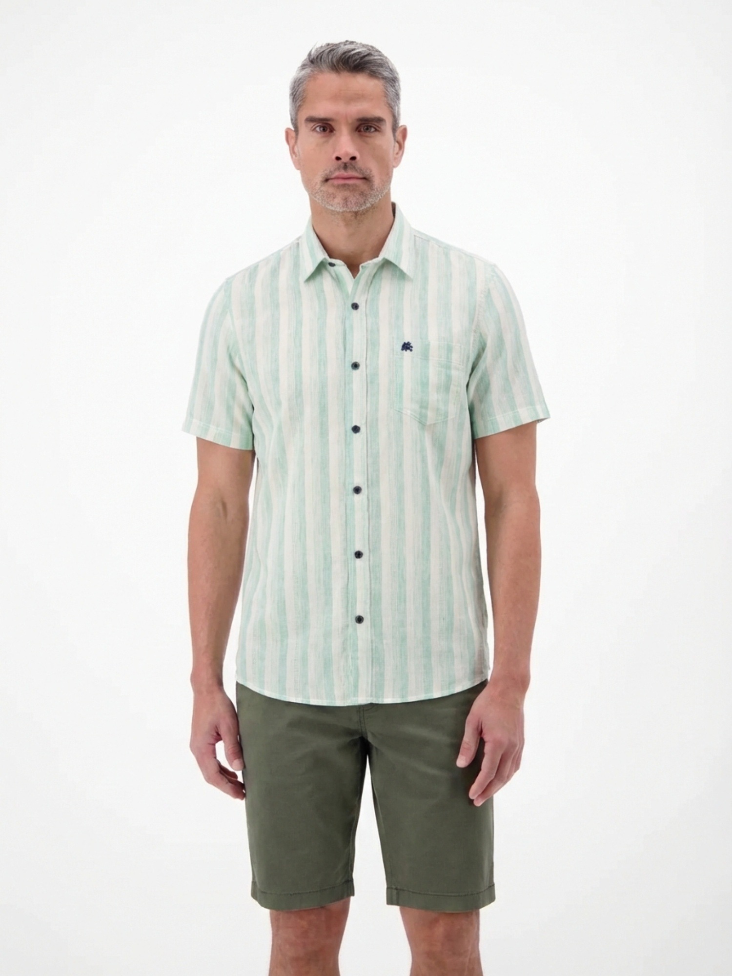 LERROS Kurzarmhemd "Kurzarmhemd gestreift und atmungsaktiv" günstig online kaufen