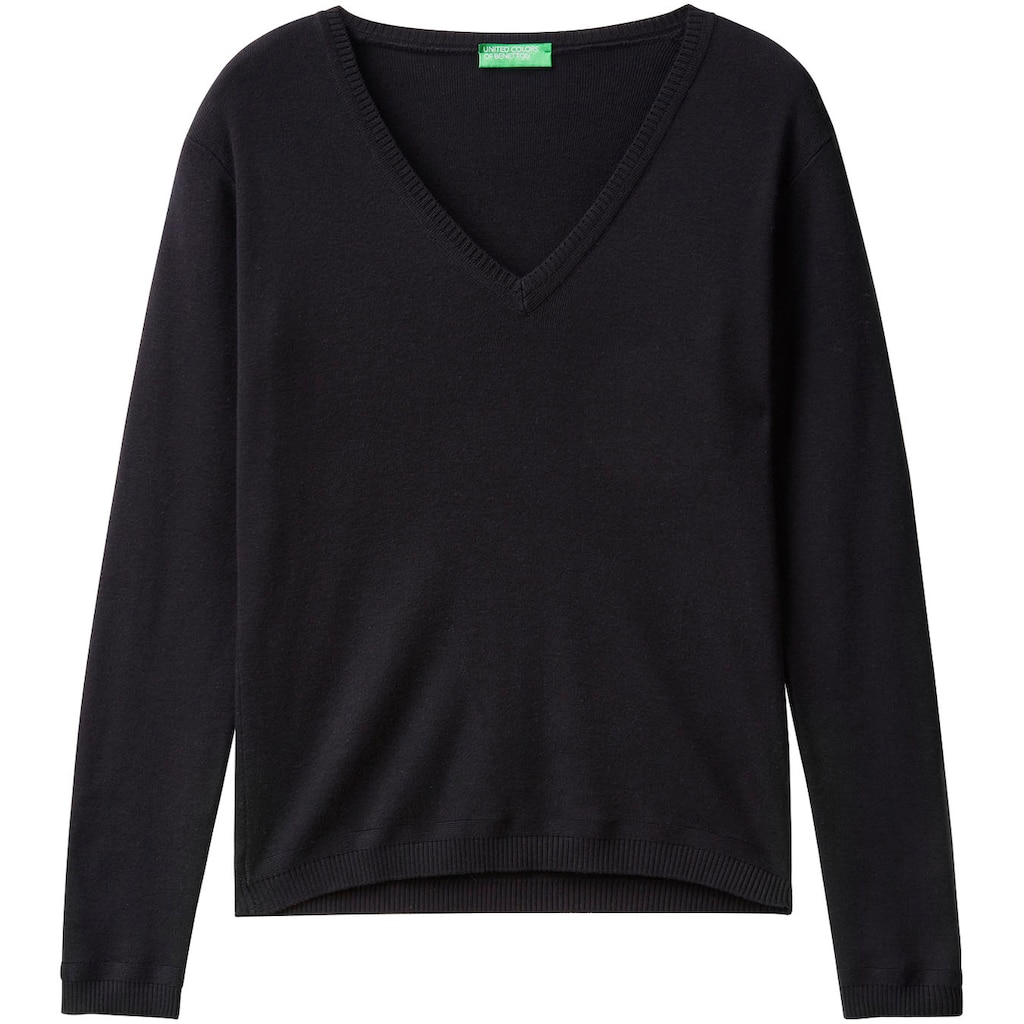 United Colors of Benetton V-Ausschnitt-Pullover