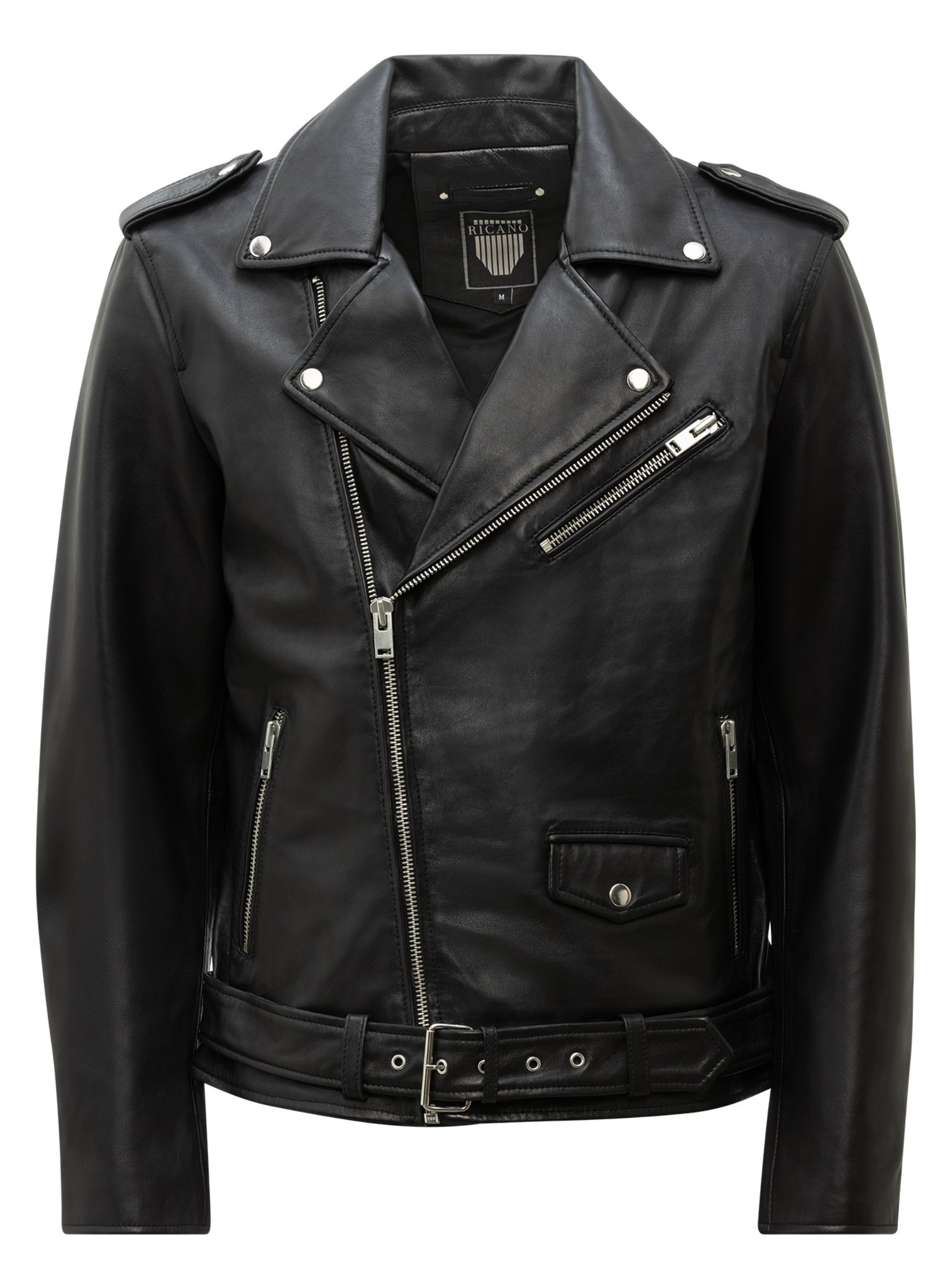 RICANO Bikerjacke "Lederjacke Marco" Handgefertigt aus echtem Leder