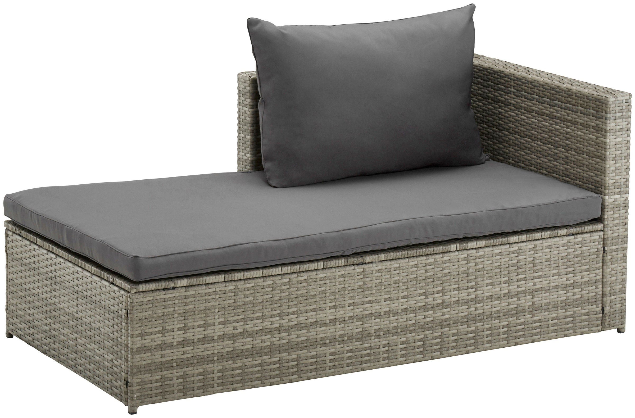 KONIFERA Gartenlounge-Set »Phoenix«, (8 tlg.), Ecklounge, Tisch 61x61 cm, Polyrattan