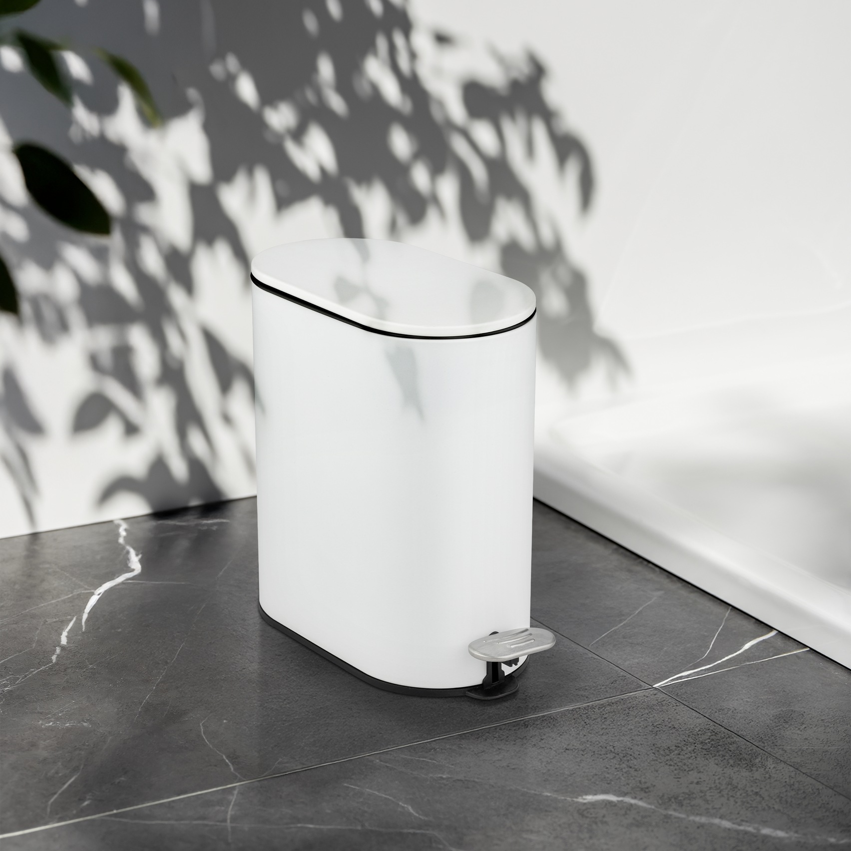 WENKO Kosmetikeimer "Collungo" 1 Behälter mit Easy-Close-Mechanik fürs Bad, günstig online kaufen