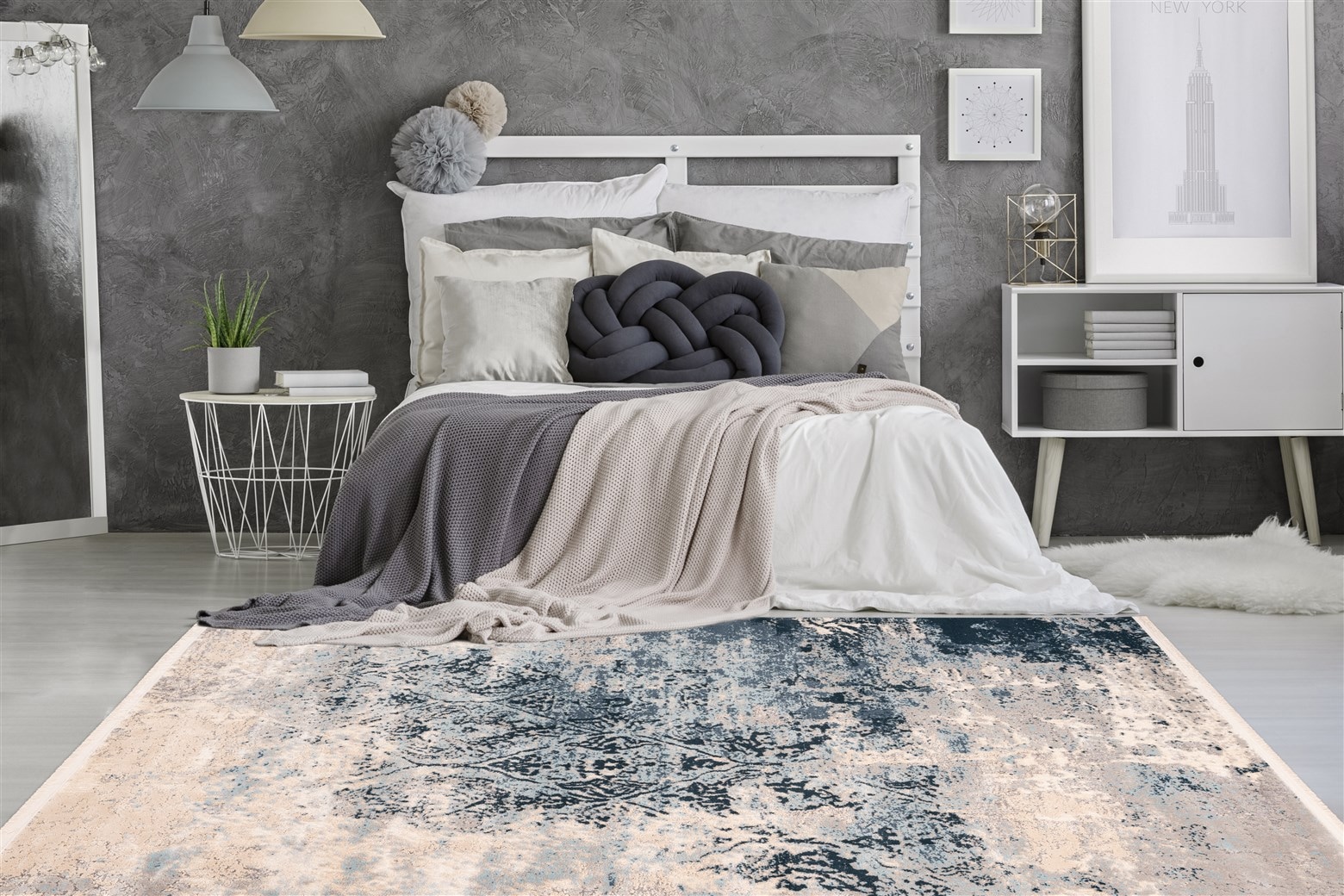 Arte Espina Teppich »Palace 525«, rechteckig, 13 mm Höhe, Soft Touch, Vintage-Design, dezente Farben