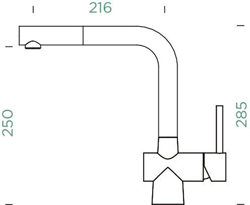 Schock Küchenarmatur »LAIOS SB«, ausziehbar, Rückflussverhinderer, Flüsterperlator, Schwenkbereich 360°