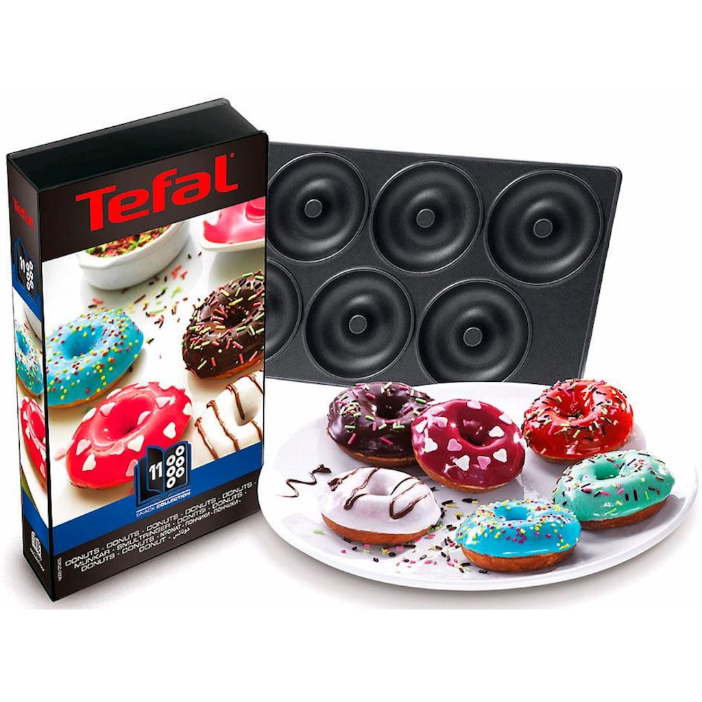 Tefal Donutplatten »XA8011«, Metall, passend für Tefal SW852D Snack Collection