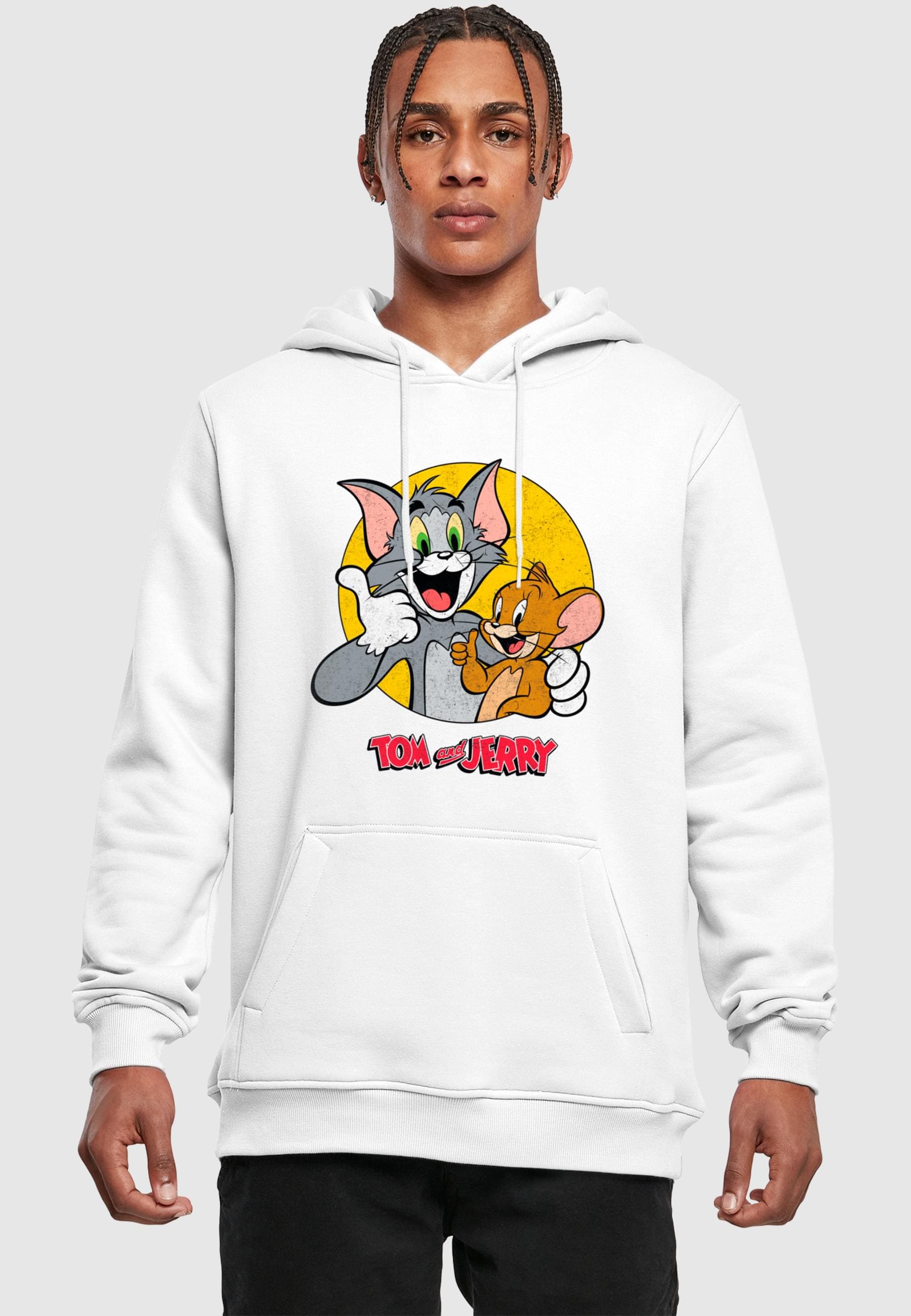 Merchcode Kapuzensweatshirt »Merchcode Tom and Jerry - Thumbs Up Fitted heavy hoody«, (1 tlg.)