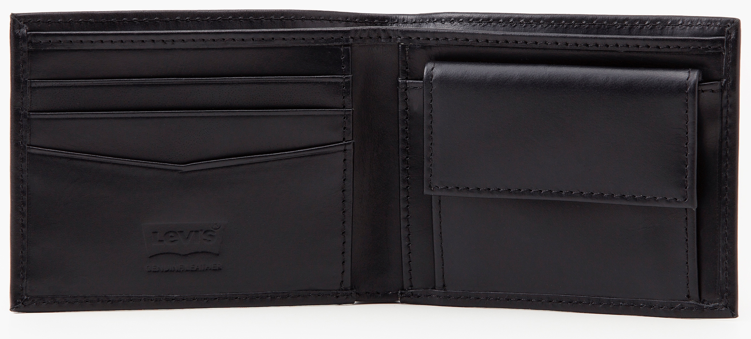 Levi's® Geldbörse »LEVI'S® CASUAL CLASSICS HUNTE COIN BIFOLD - BATWIN«, im praktischem Format Geldbeutel Portemonnaie Herrenbörse Leder