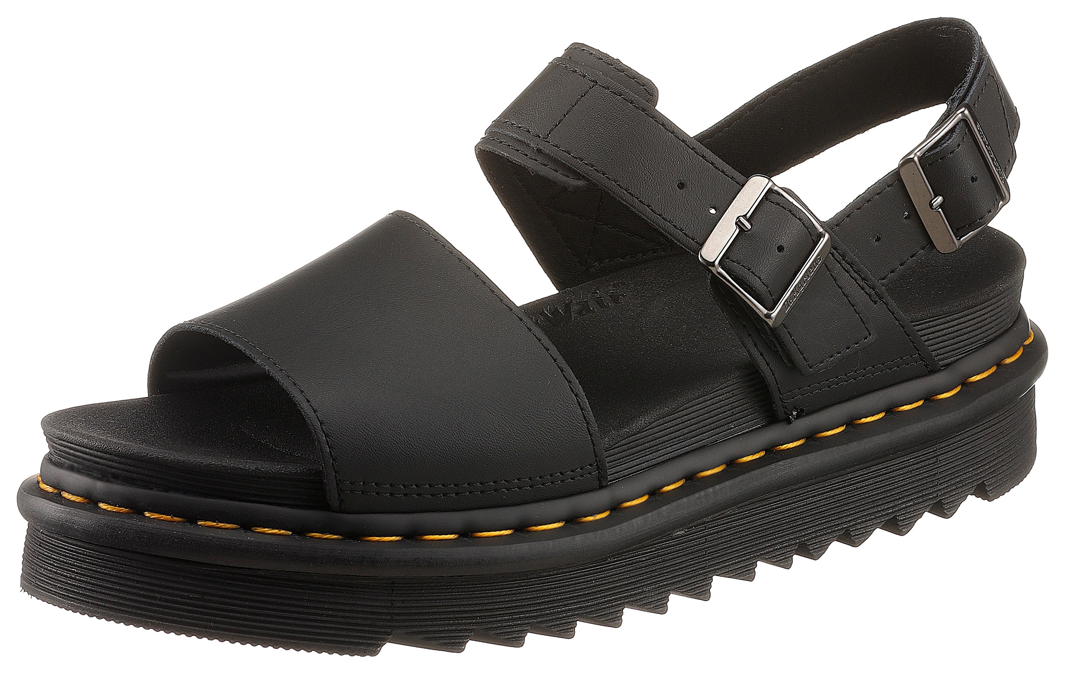 DR. MARTENS Womens Voss Sandals (Black) Colour: Black, Size: 3