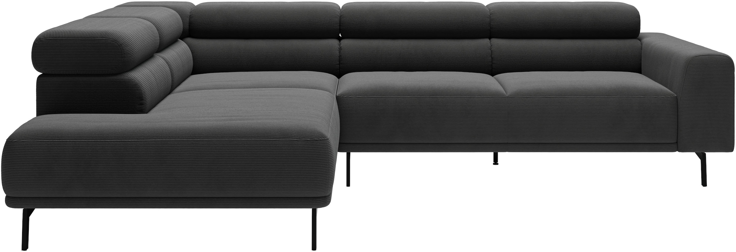 SCHÖNER WOHNEN-Kollektion "Tossa, Modernes Design trifft smarte Funktione, Breite 273 cm" Motorischer Sitzvorzug, Kopfteil-Funktion & Saugroboter-Höhe