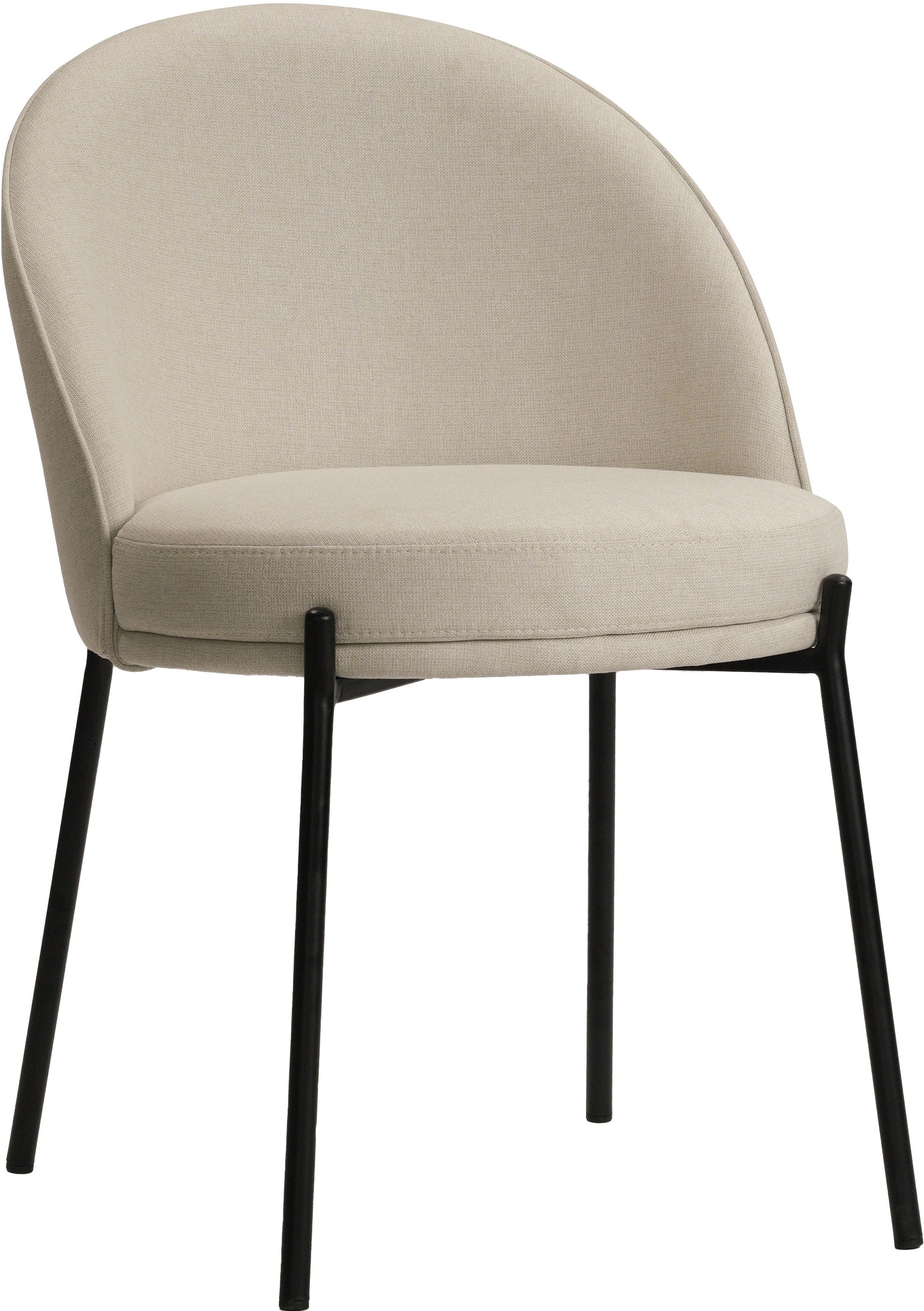 LeGer Home by Lena Gercke Esszimmerstuhl »Isalie«, (Set), 2 St., mit pflegeleichtem Webstoff, Metallgestell, Sitztiefe 47 cm