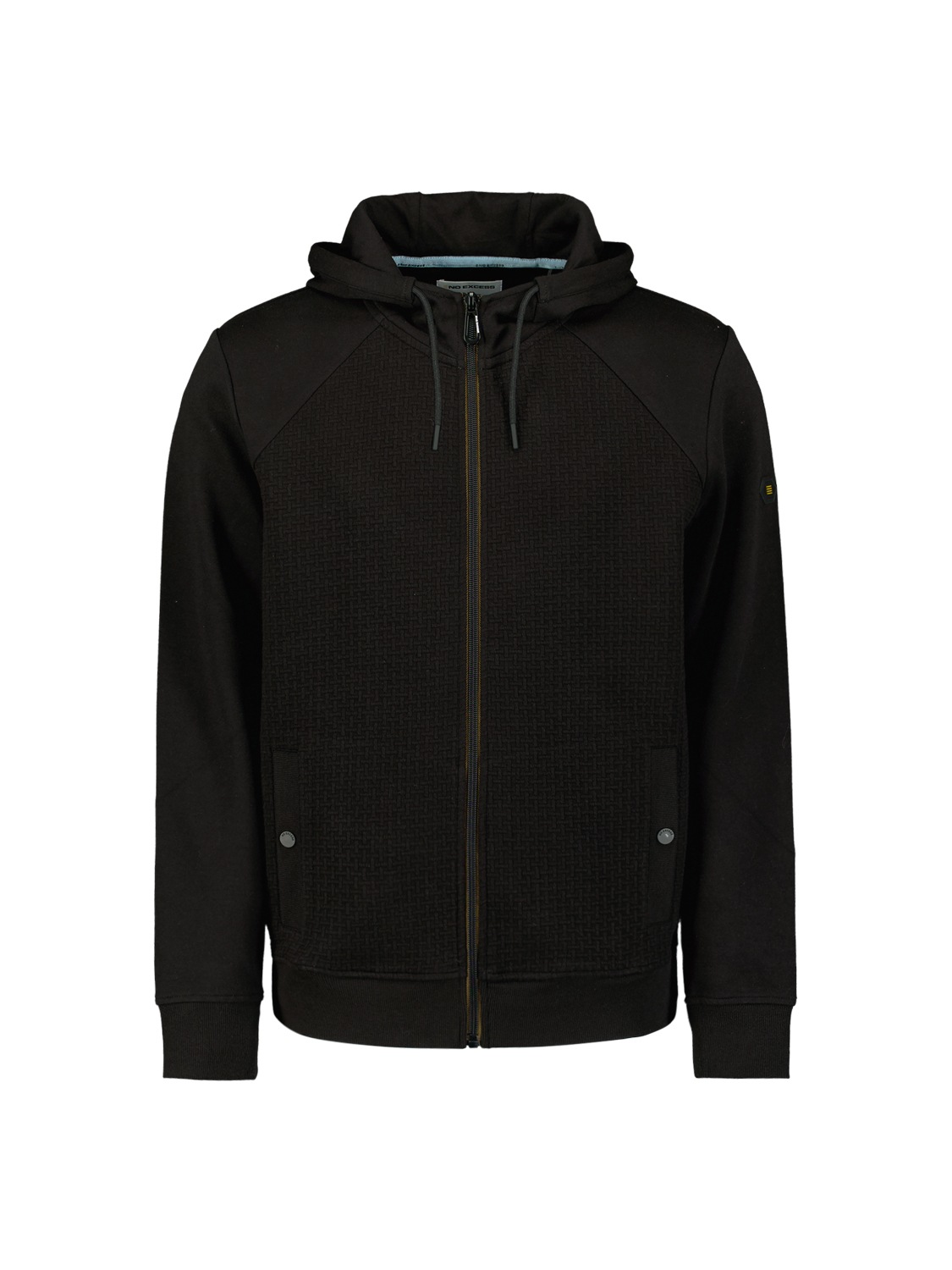 NO EXCESS Sweater »No Excess Jacquard-Kapuzenweste Pullover«