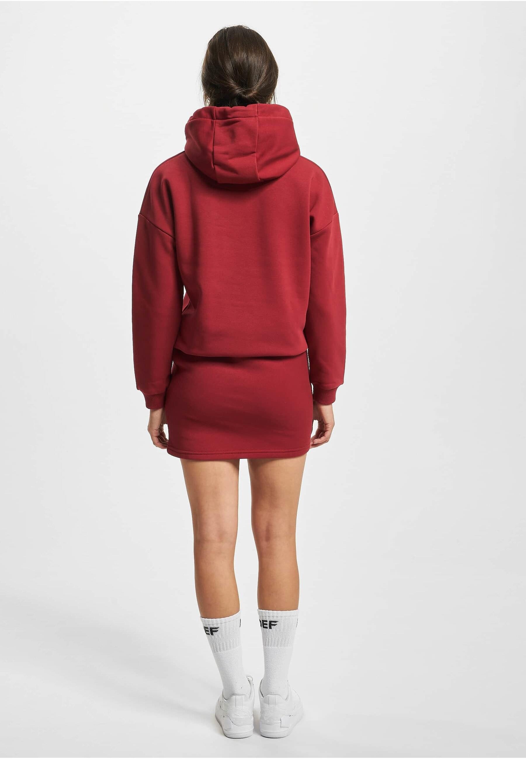 DEF Longpullover »DEF Damen DEF Cropped Hoody Dress Beige«, (1 tlg.)