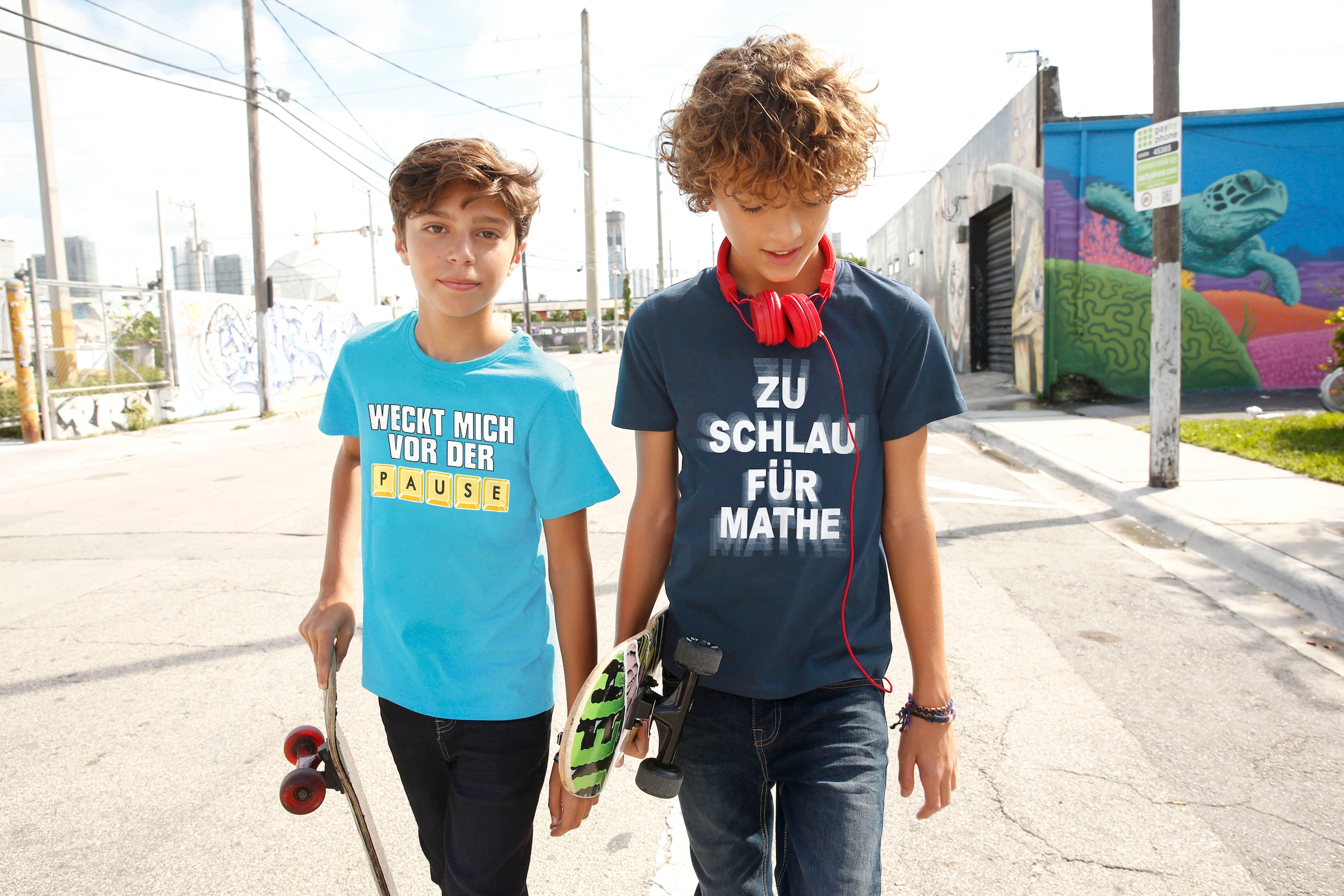 Spruch | KIDSWORLD online bestellen PAUSE«, DER T-Shirt BAUR VOR »WECK MICH