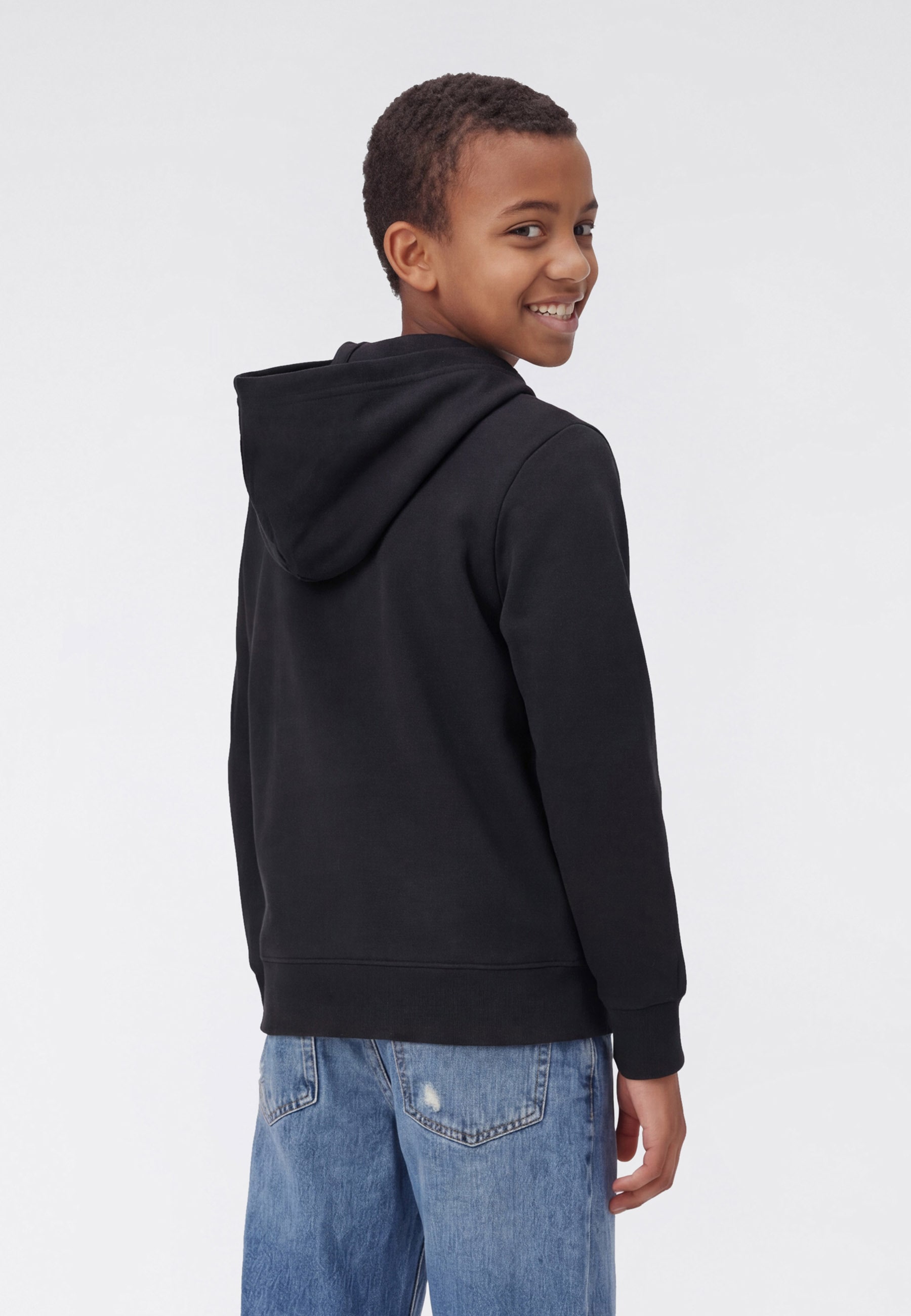Champion Kapuzensweatjacke »ICONS CONTRAST Terry Full Zip Hoodie« 1 tlg. mit Kapuze, für Kinder, mit Reißverschluss