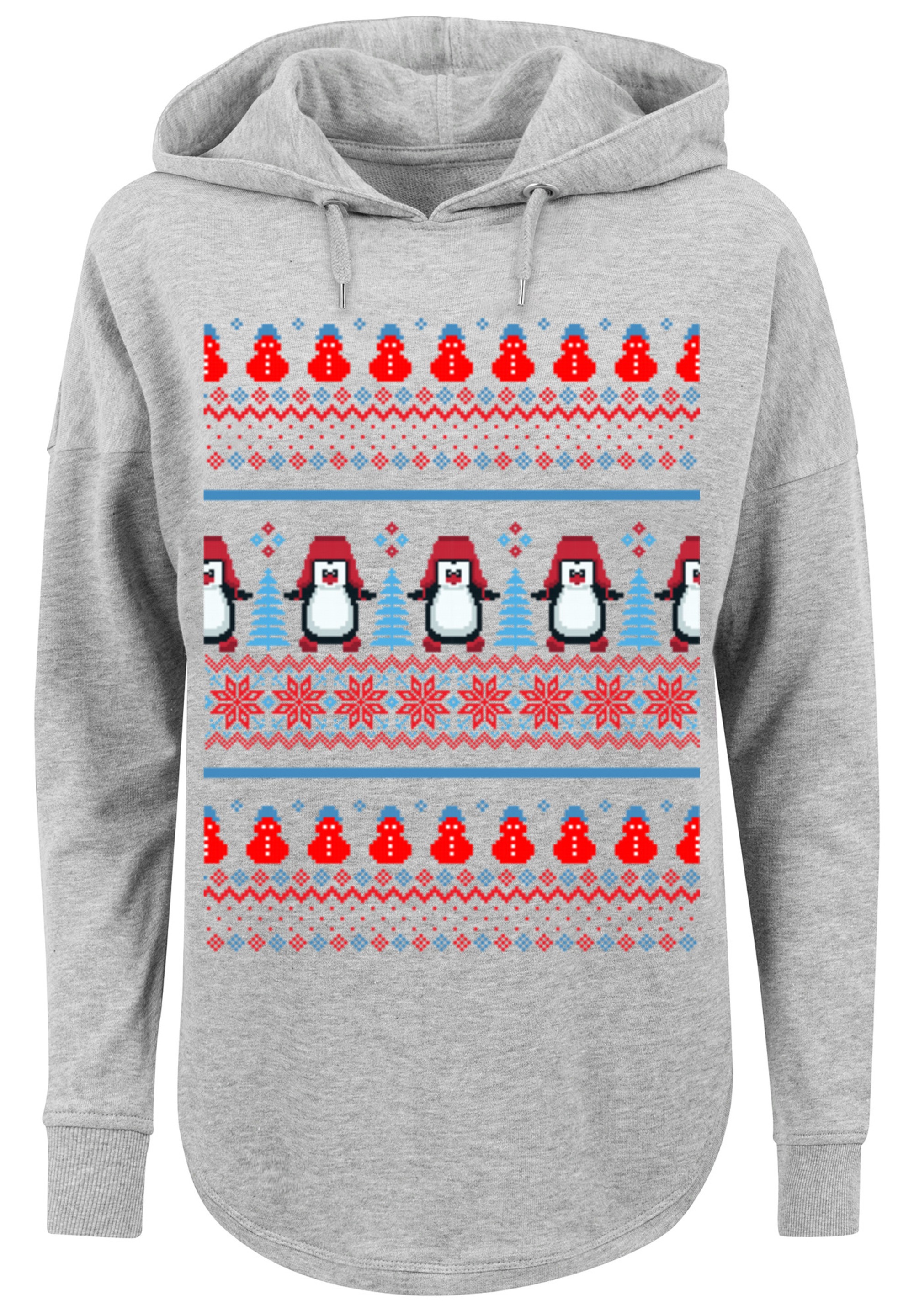 F4NT4STIC Kapuzenpullover »Christmas Pinguin Muster«, Print