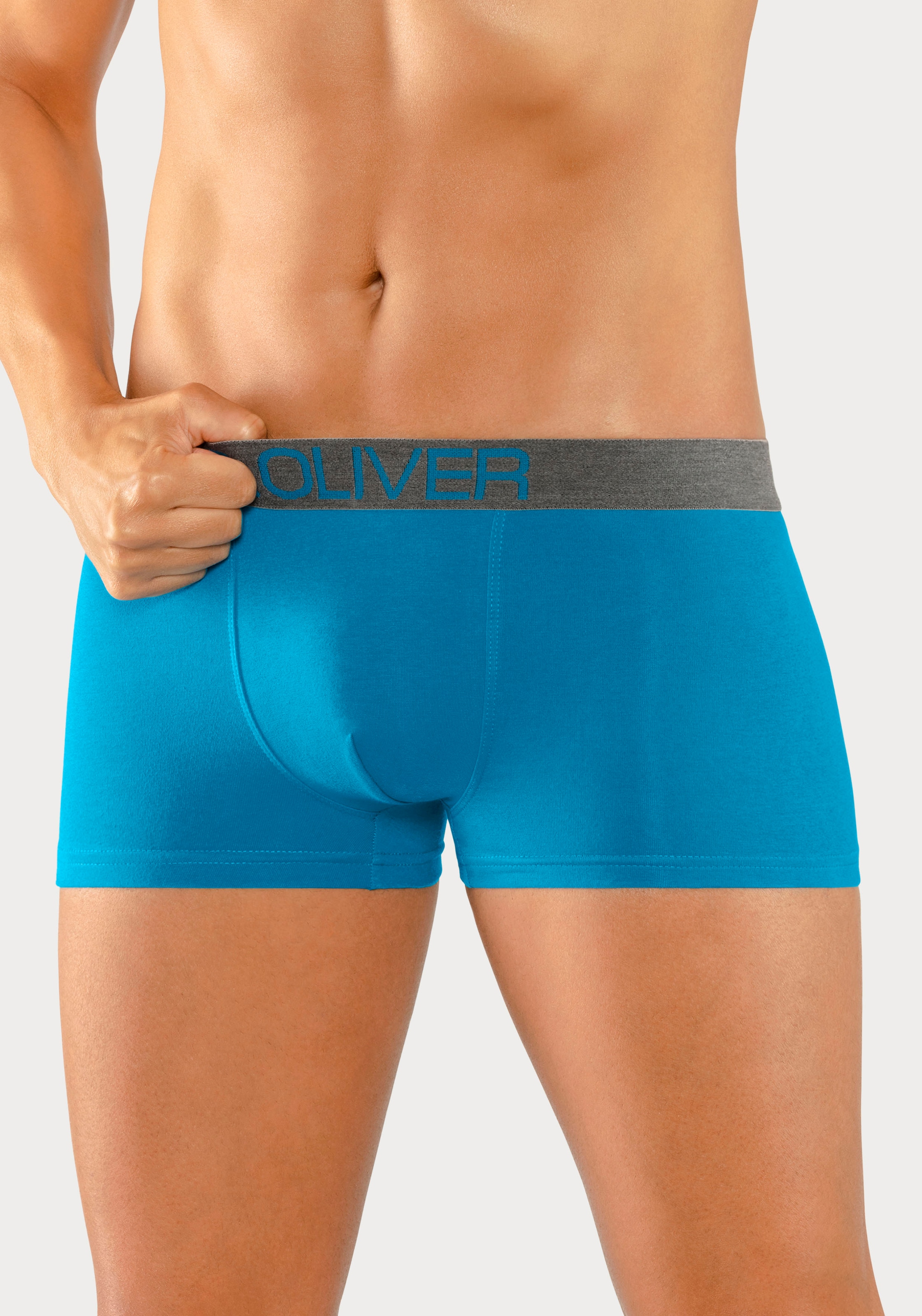 s.Oliver Boxer »Boxershorts für Herren«, (Packung, 4 St.), in Hipster-Form aus Baumwoll-Mix