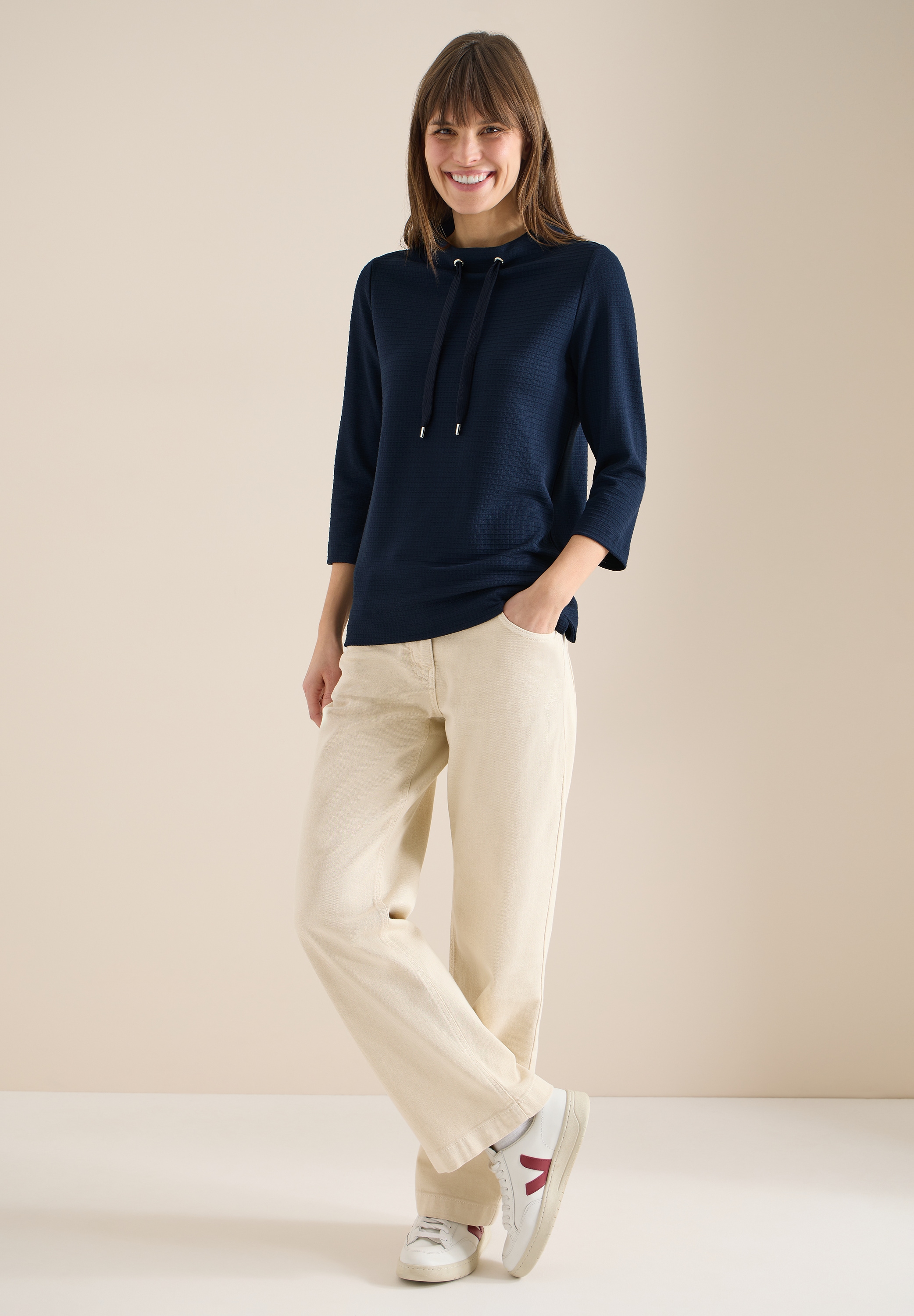 Cecil Stehkragenshirt mit Stehkragen