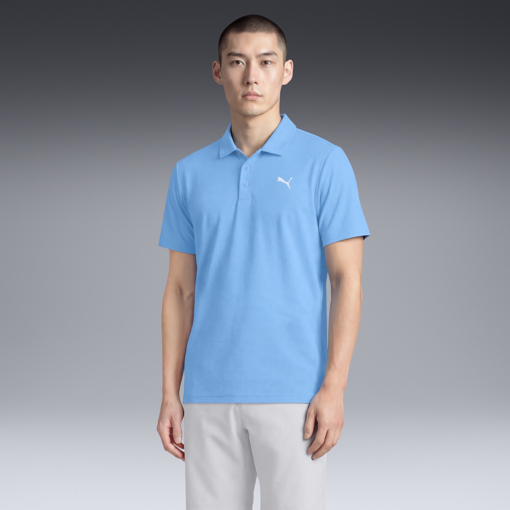 PUMA Poloshirt »MATTR Deco Jacquard Golfpolo Herren«