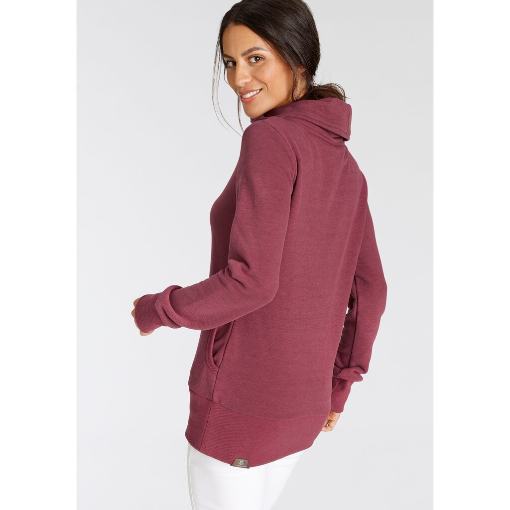 Ragwear Sweatshirt »ANGELLIKA O«, mit asymmetrischem Schalkragen