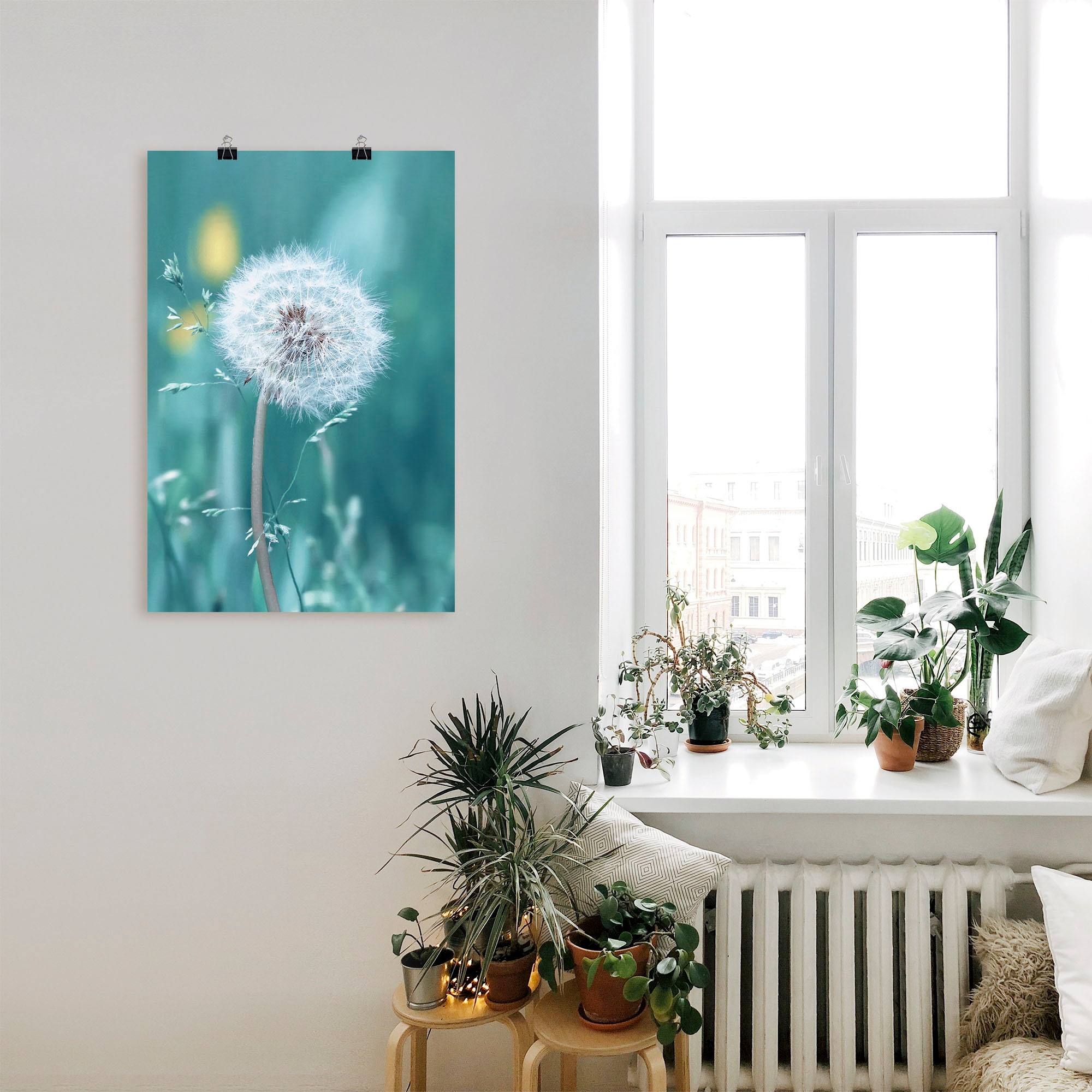 Artland Wandbild »Pusteblume«, Blumen, (1 St.), als Leinwandbild, Poster, Wandaufkleber in verschied. Größen