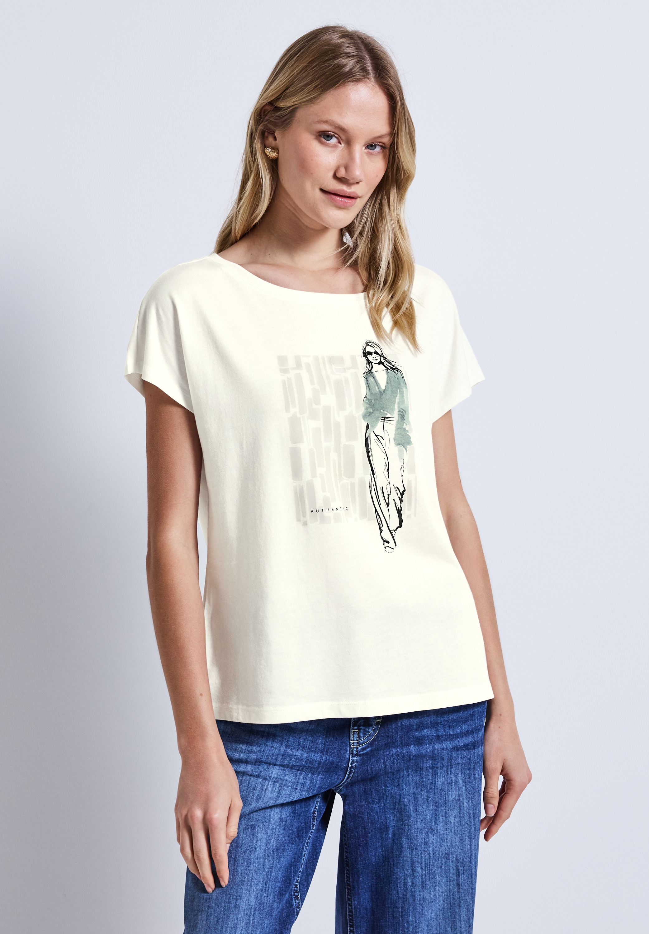 STREET ONE T-Shirt, mit Rundhalsausschnitt günstig online kaufen