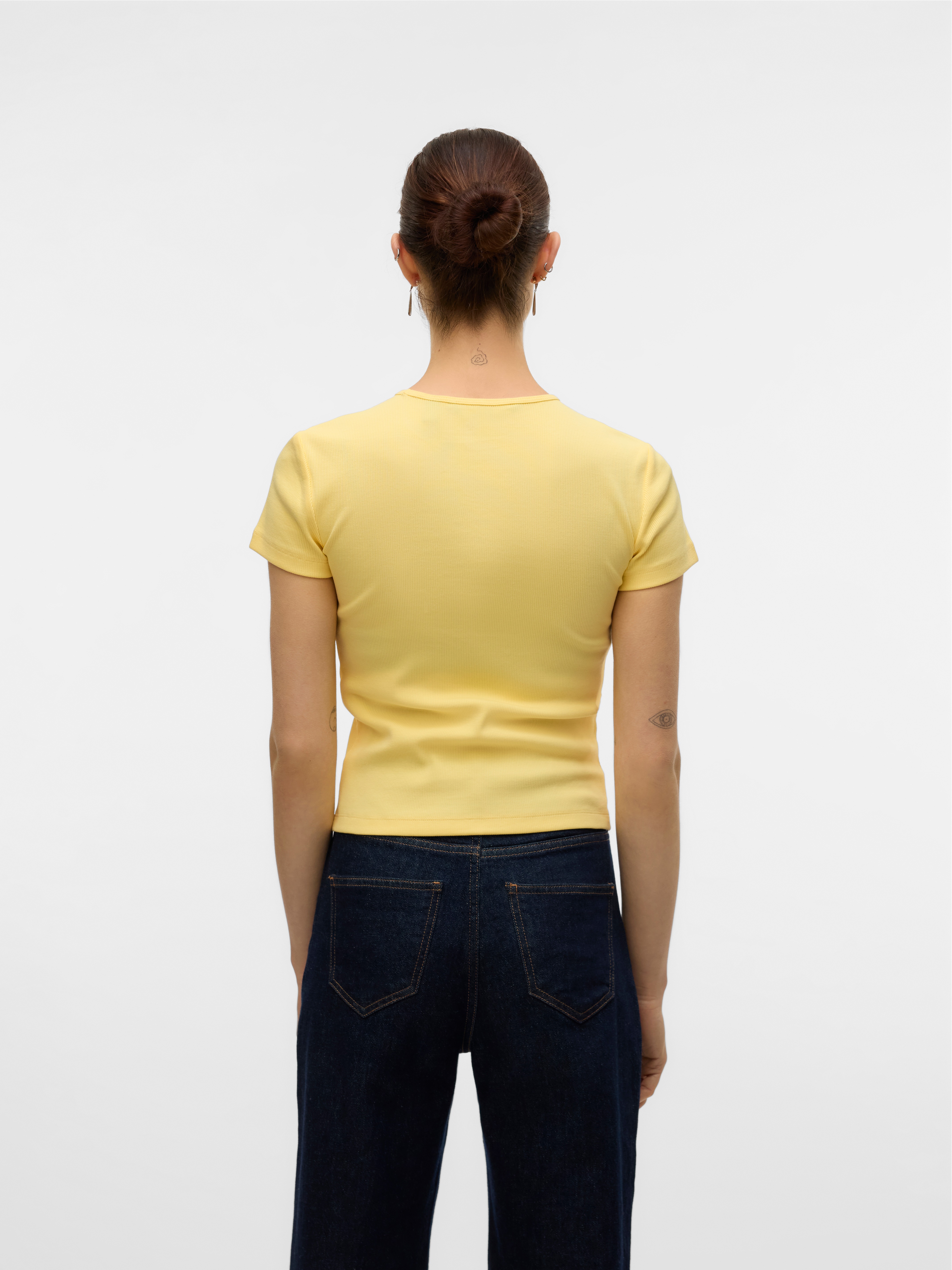 Thumbnail - Vero Moda Kurzarmshirt "VMCHLOE SS SHORT TOP JRS NOOS" Baumwollmischung