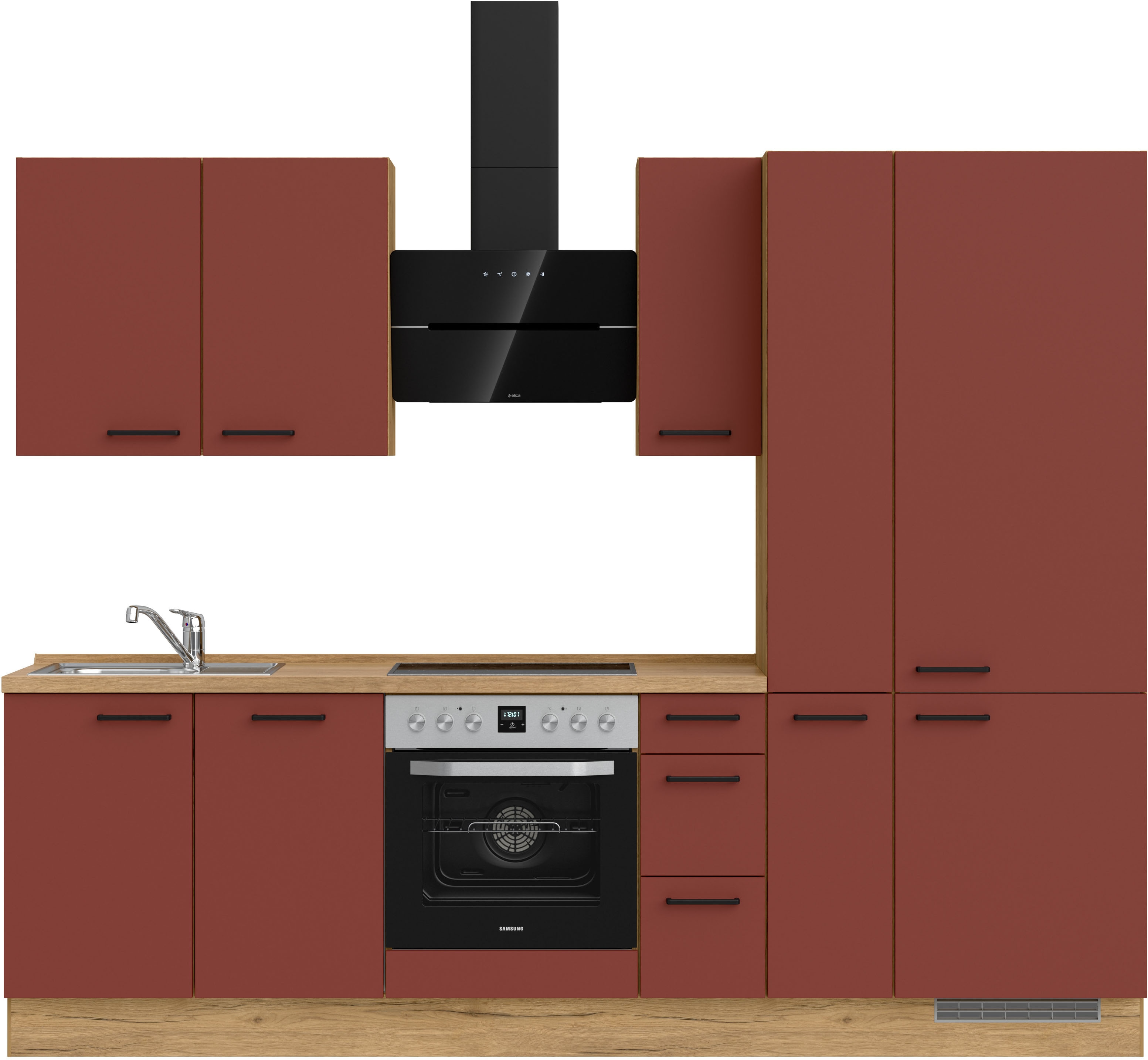 nobilia 1100000002199 ""Easytouch II", NEU: individuell anpassbar mit gratis Profi-Beratung" vormontiert, Breite 270 cm, Ausrichtung wählbar, wahlw. mit E-Geräten