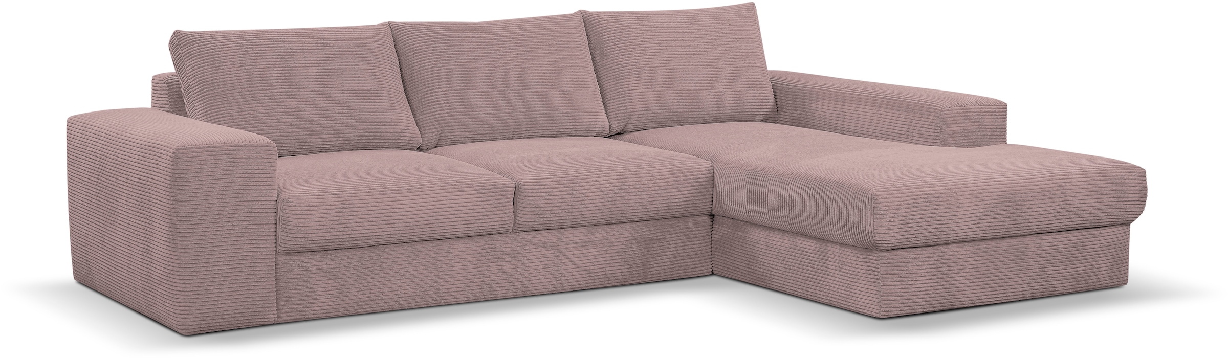 WERK2 Ecksofa »Rozzana Lounge Sofa, zeitlos & viel Platz, Design & Komfort« Cord, L-Form, XXL