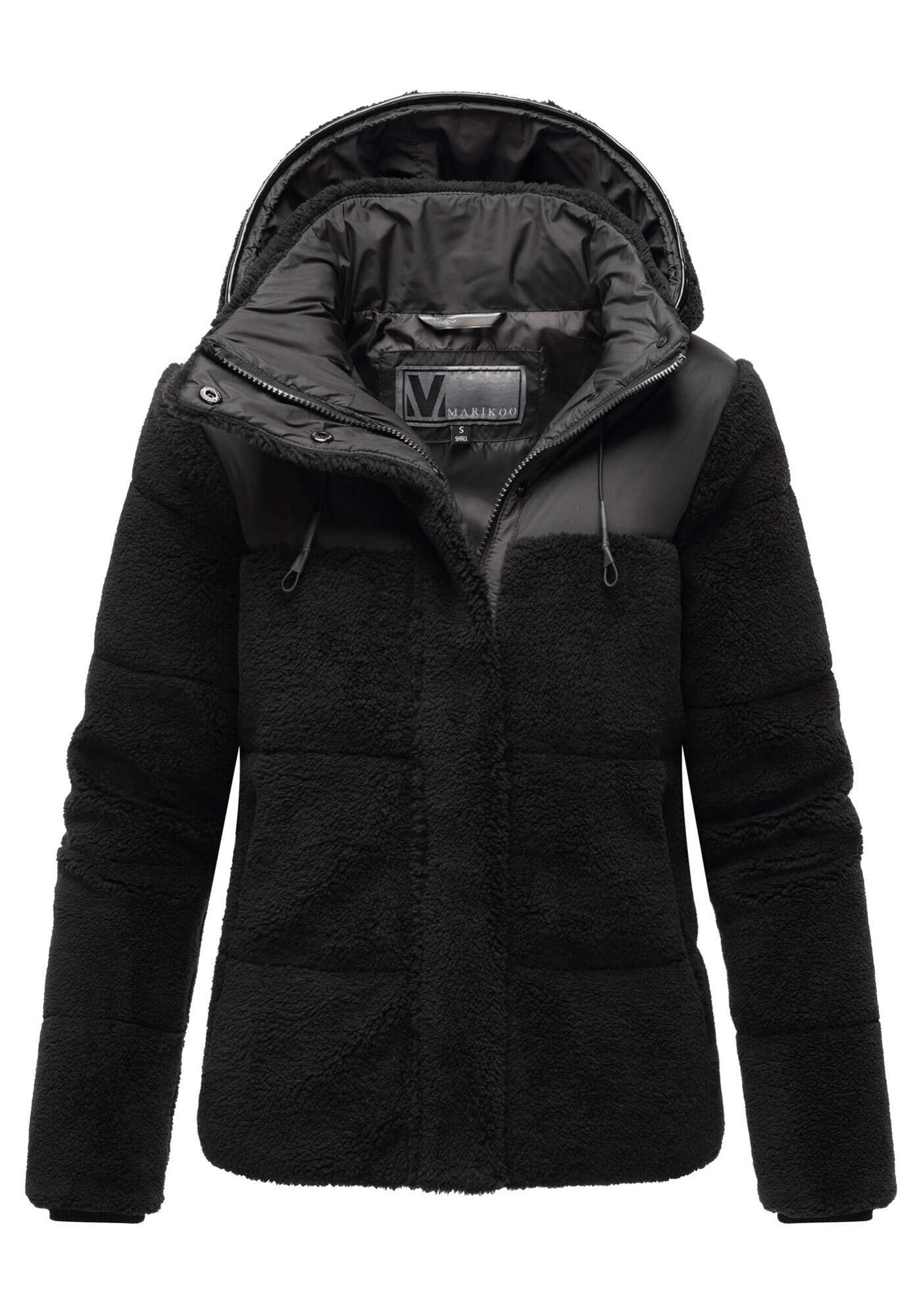 Marikoo Winterjacke »Kaguraa«, warme Teddyfell Sherpa Jacke