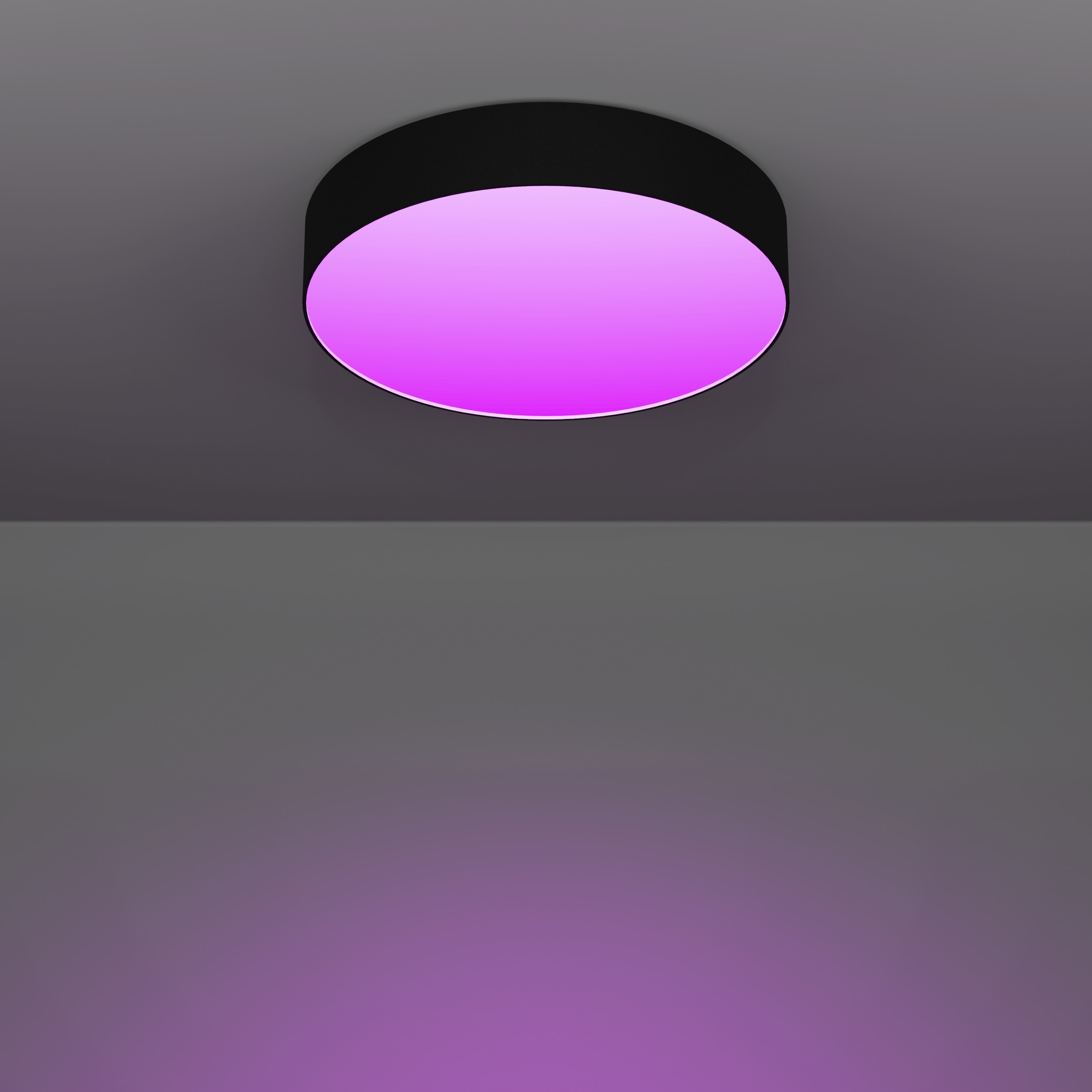 EGLO LED Deckenleuchte »GALLIZZI-Z Deckenlampe - Kunststoff - LED - 15W - IP20« LED-Modul 1 Stk. Kaltweiß | Neutralweiß | RGB | Warmweiß Wohzimmerlampe, Esszimmerlampe, Flur, Schlafzimmer, H7 x Ø39 cm