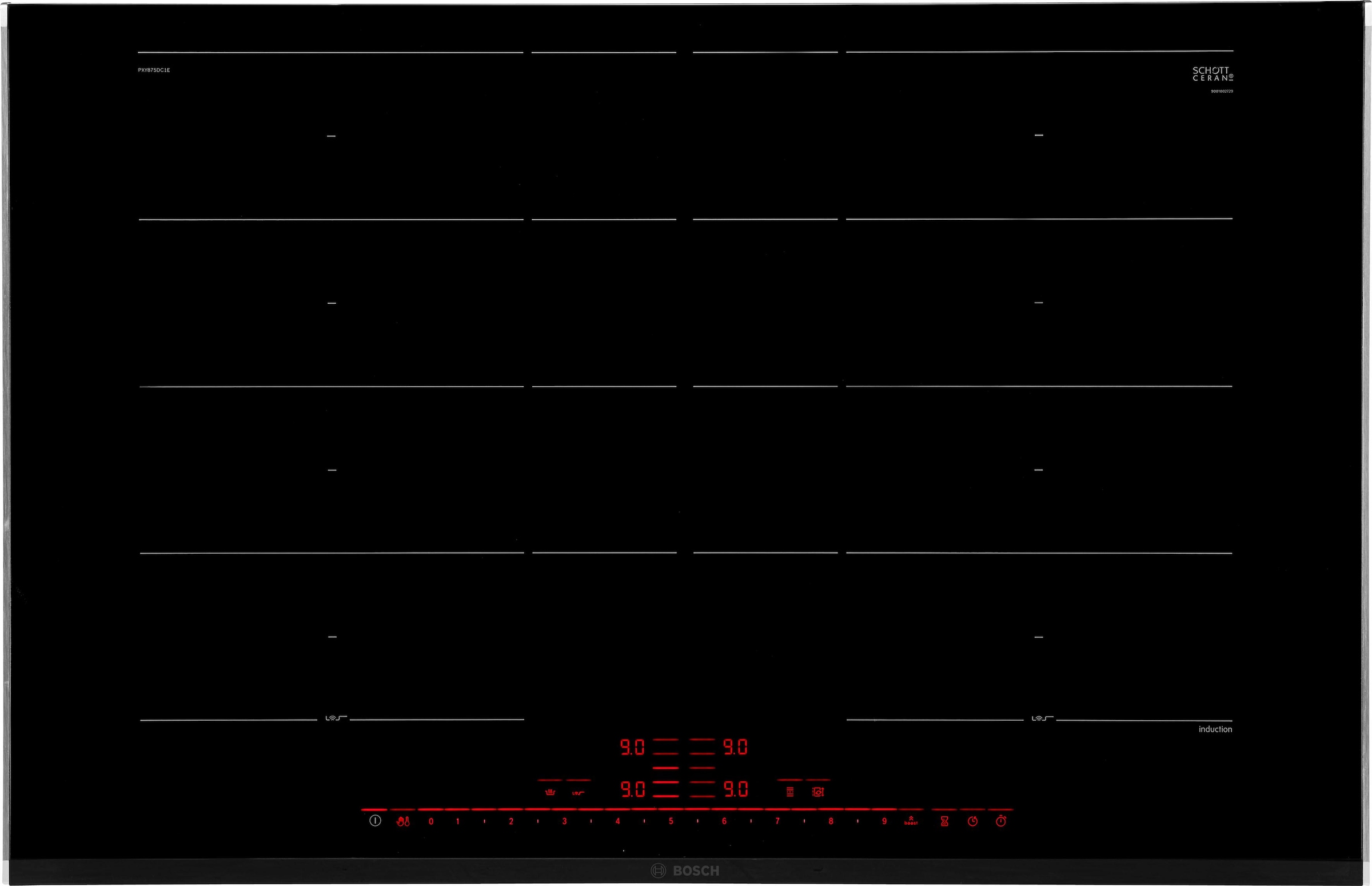 BOSCH Flex-Induktions-Kochfeld von SCHOTT CERAN®, PXY875DC1E, mit DirectSelect Premium