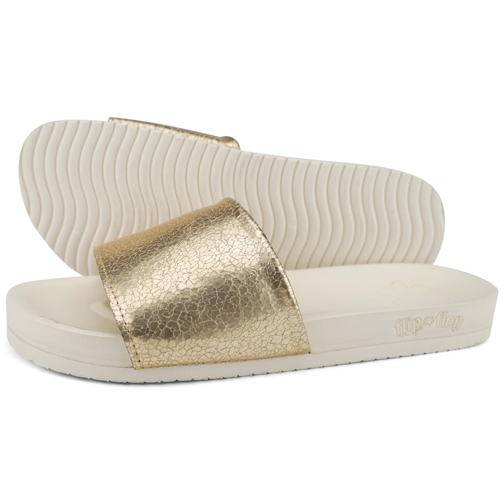 Flip Flop Pantolette »pool metallic cracked«