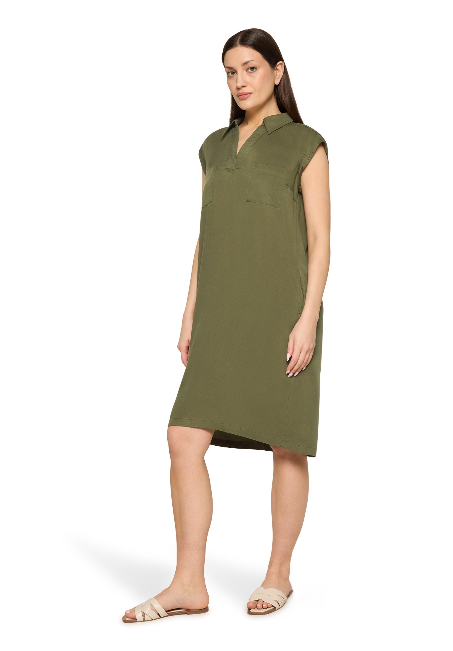 Cartoon Druckkleid »Damen mit Kragen« Ohne Tasche