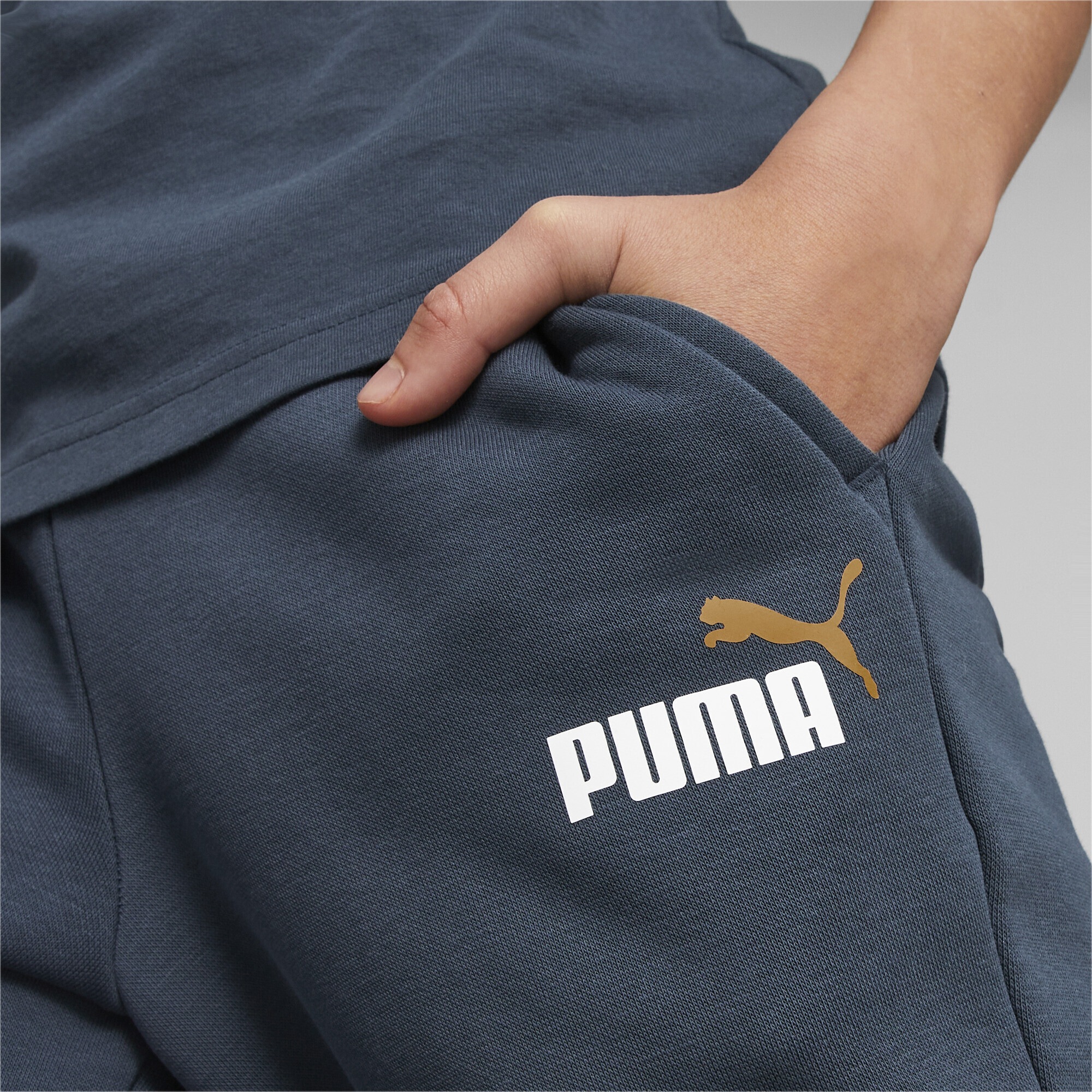 PUMA Sporthose »Essentials+ Two-Tone Logo Trainingshose Kinder«