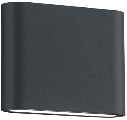 TRIO Leuchten LED Außen-Wandleuchte "Thames" LED-Board 1 Stk. Warmweiß Höhe/Tiefe 9/3 cm mit UP and DOWN - Beleuchtung