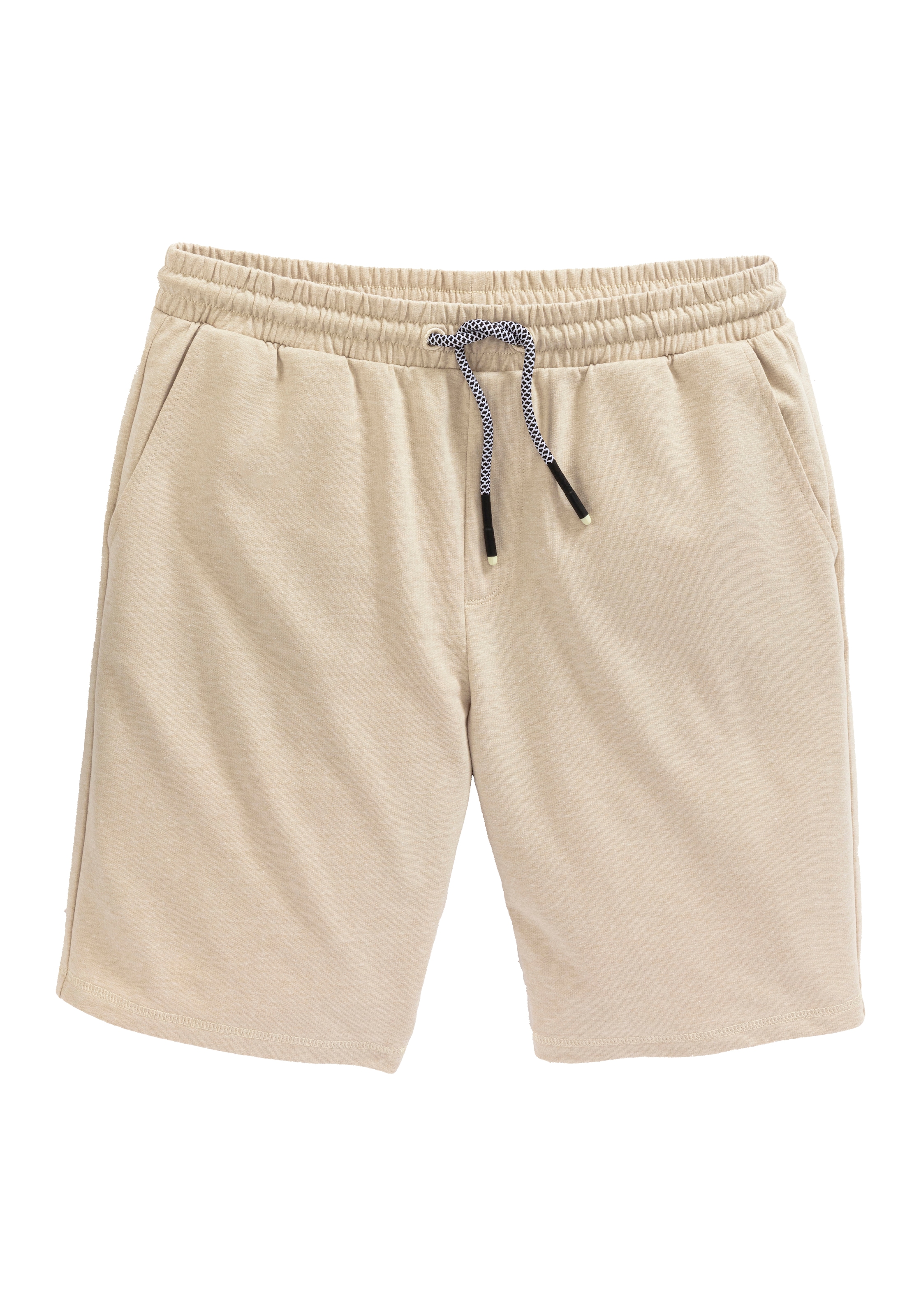 John Devin Sweatshorts »weit geschnitten«, in Melange-Optik aus Baumwoll-Mix