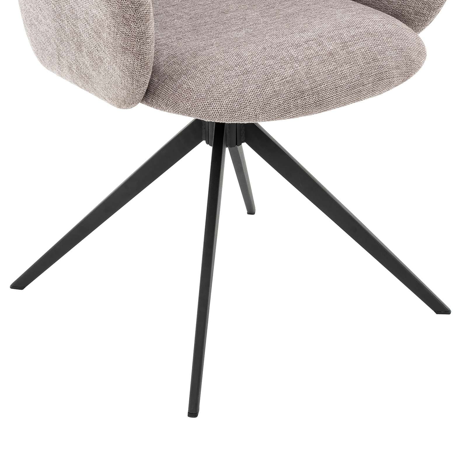 OTTO home Esszimmerstuhl »Fynnjard« (Set) 2 Stk.mit schwarzen Metallbeinen, Drehfunktion, Webstoff Bezug