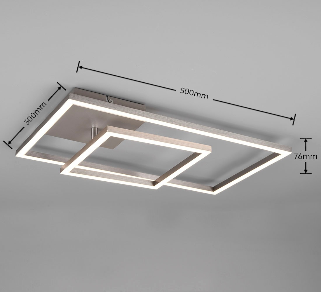 TRIO Leuchten LED Deckenleuchte | bewegliche Elemente, Lumen BAUR 3000 flammig-flammig, neutralweiß, 1 dimmbar, LED »Padella«, 4000K