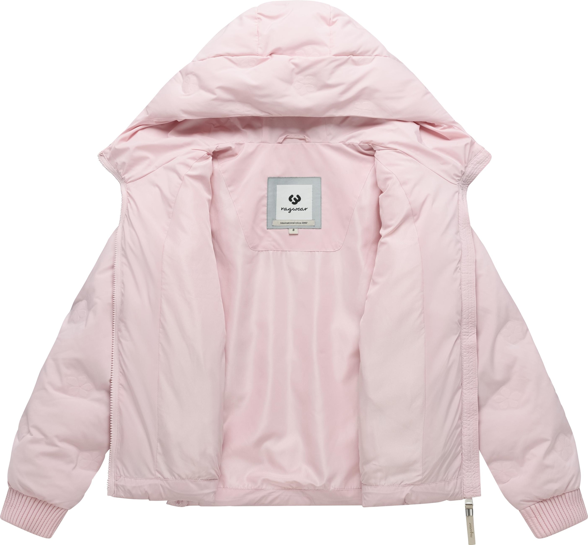 Ragwear Winterjacke »Lynnox Embossed Y« mit Kapuze Pufferjacke mit floraler Ton-in-Ton-Prägung