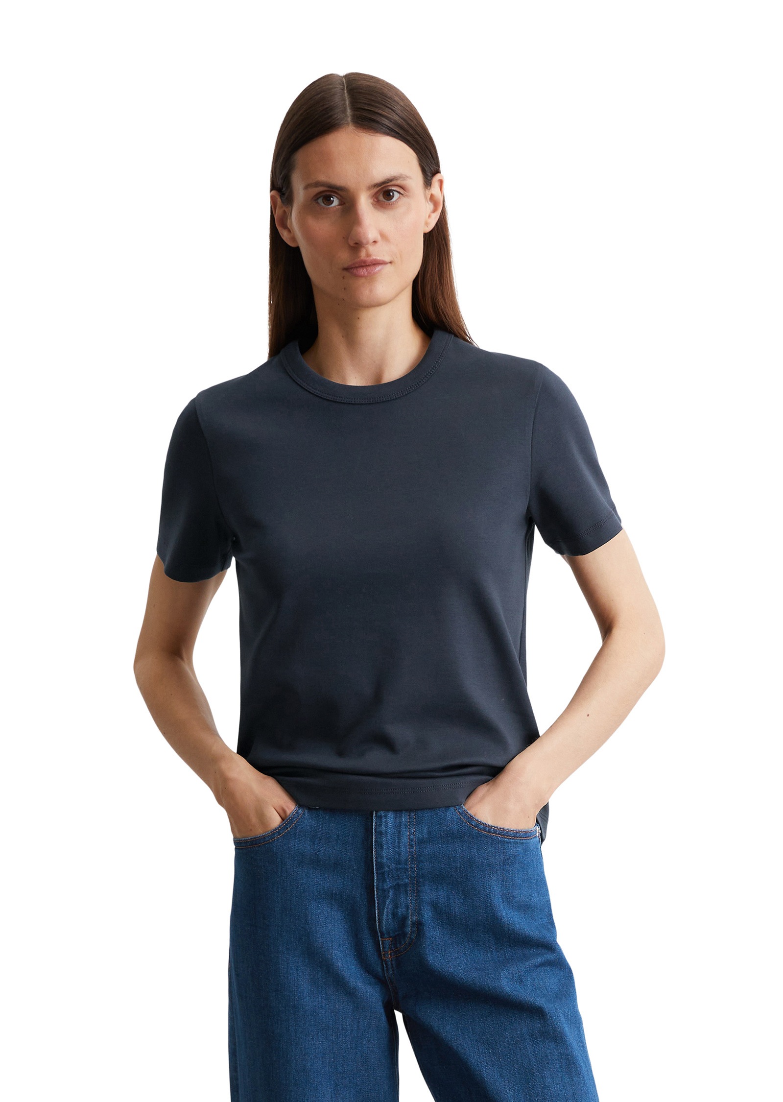 Marc OPolo T-Shirt "aus Interlock-Jersey" günstig online kaufen